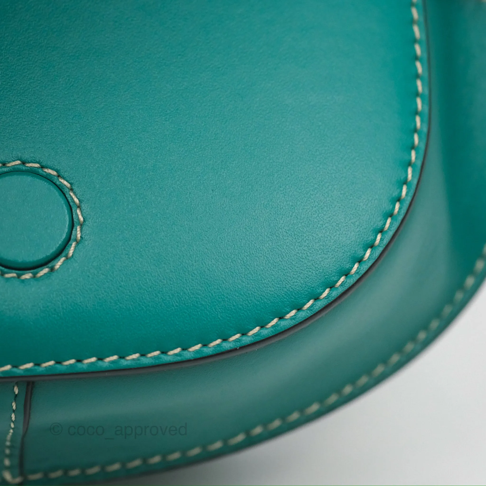 Loewe Mini Gate Belt Bag in Soft Calfskin Green