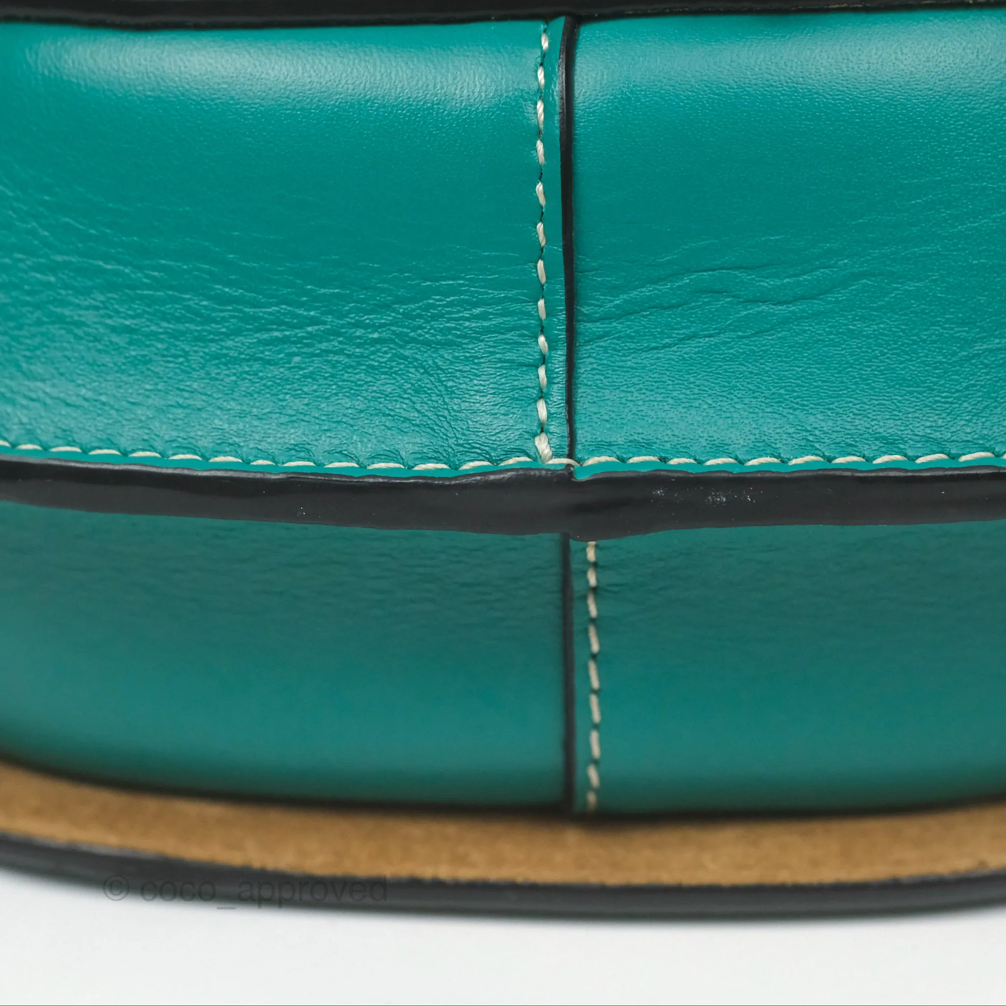 Loewe Mini Gate Belt Bag in Soft Calfskin Green