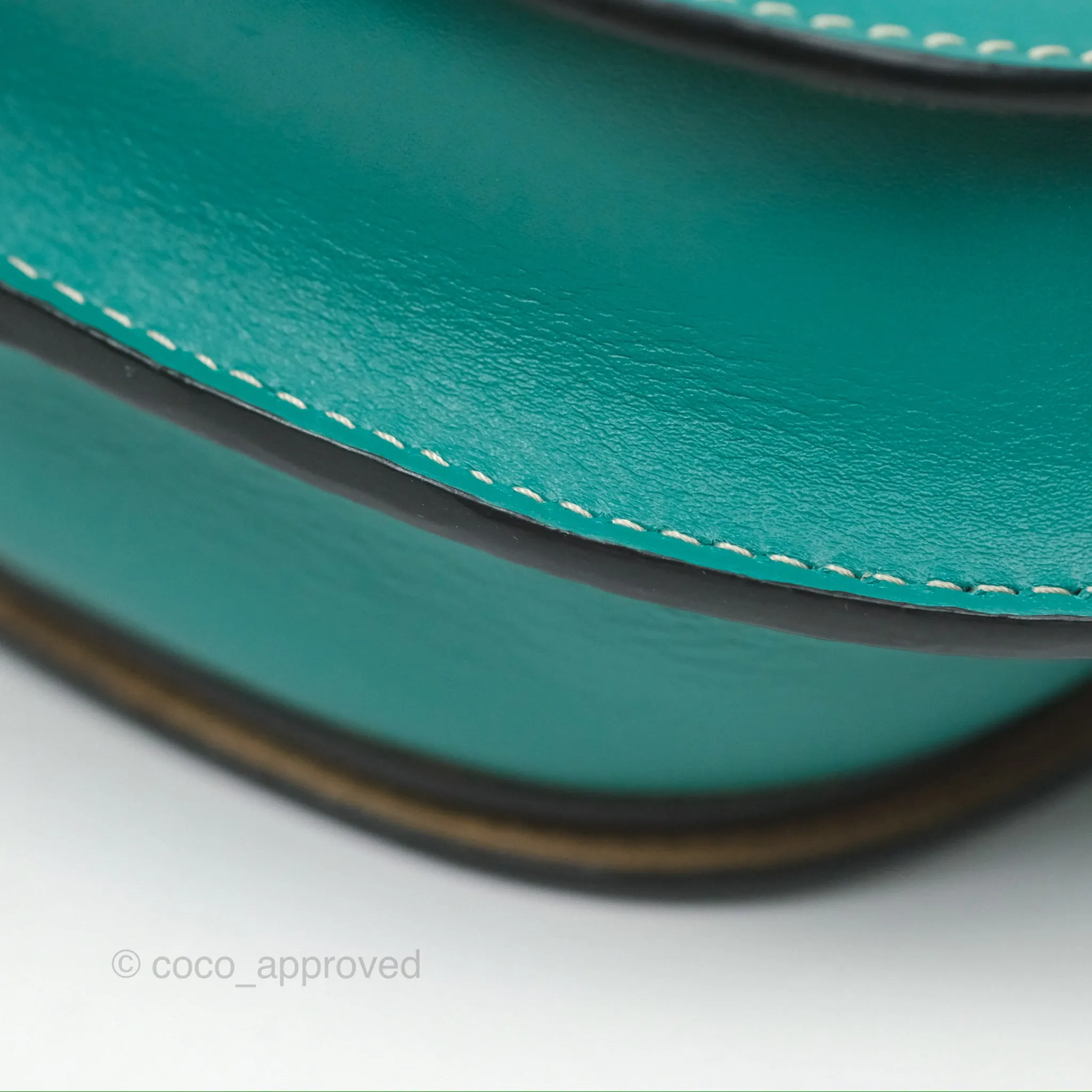 Loewe Mini Gate Belt Bag in Soft Calfskin Green
