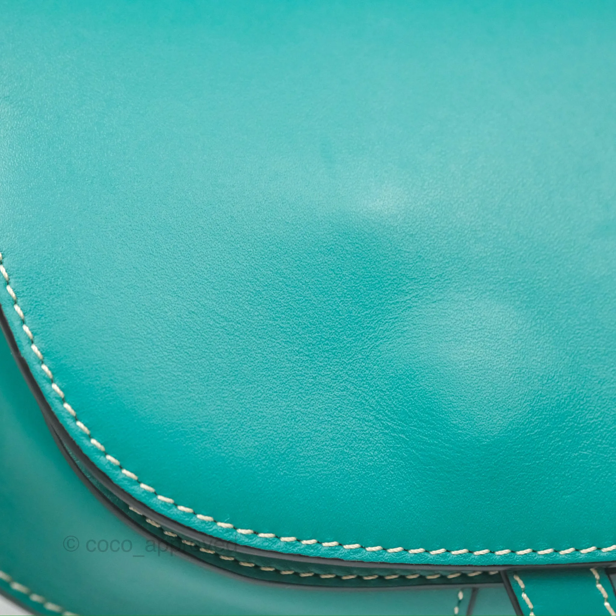 Loewe Mini Gate Belt Bag in Soft Calfskin Green