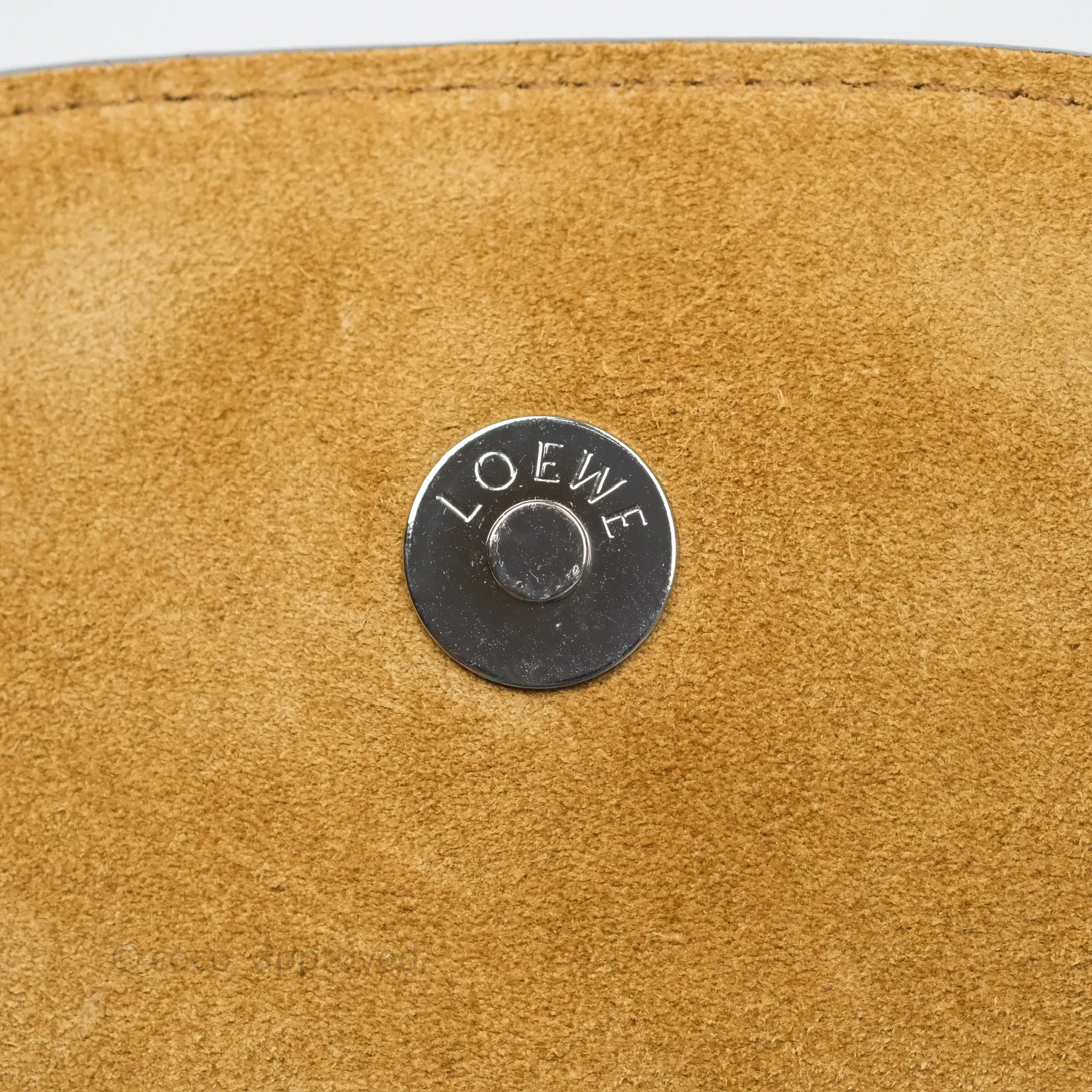 Loewe Mini Gate Dual Bag Grey Soft Calfskin Jacquard Strap