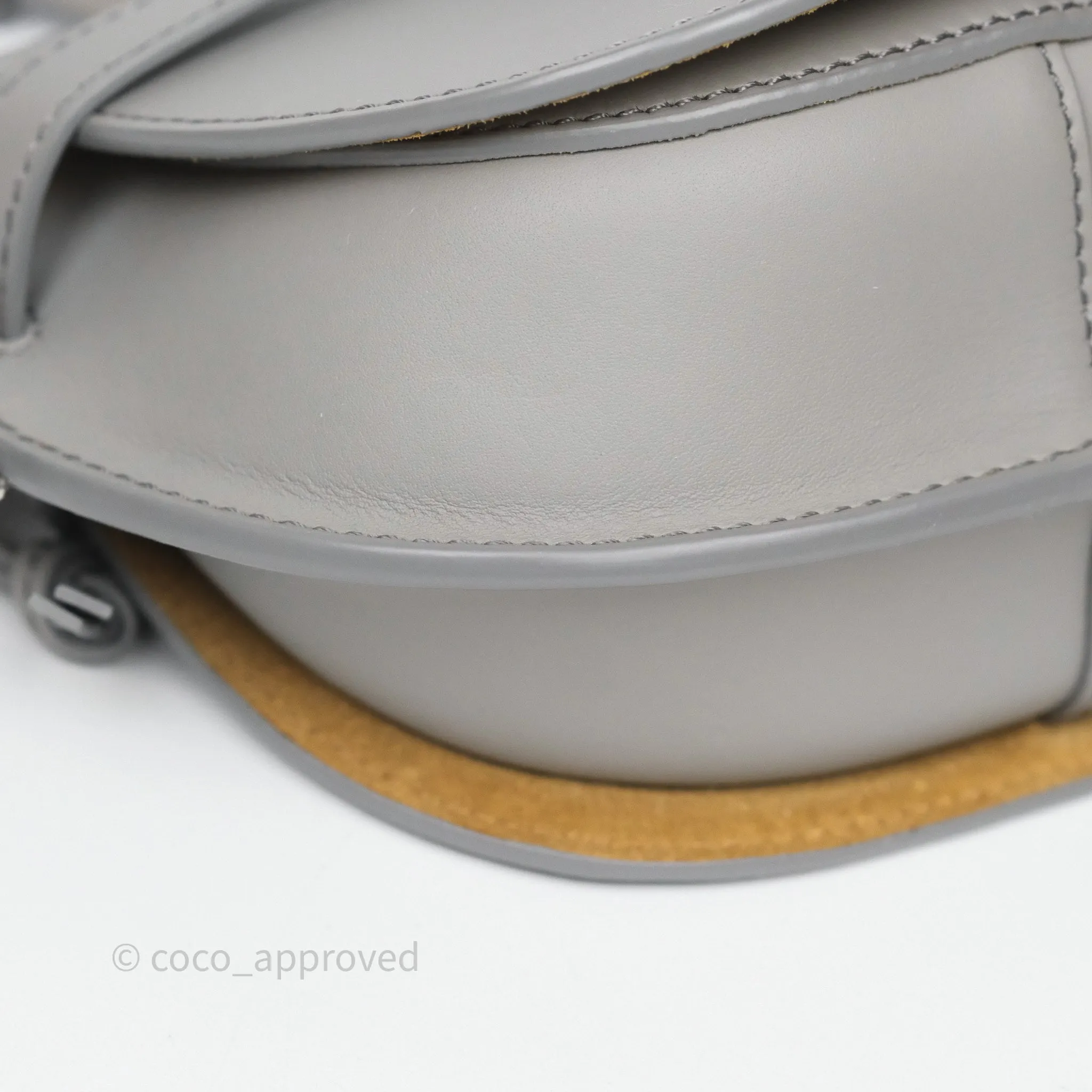Loewe Mini Gate Dual Bag Grey Soft Calfskin Jacquard Strap