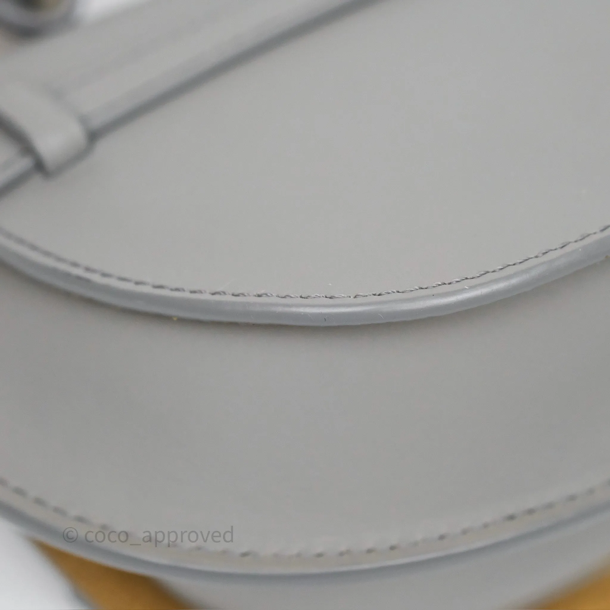 Loewe Mini Gate Dual Bag Grey Soft Calfskin Jacquard Strap