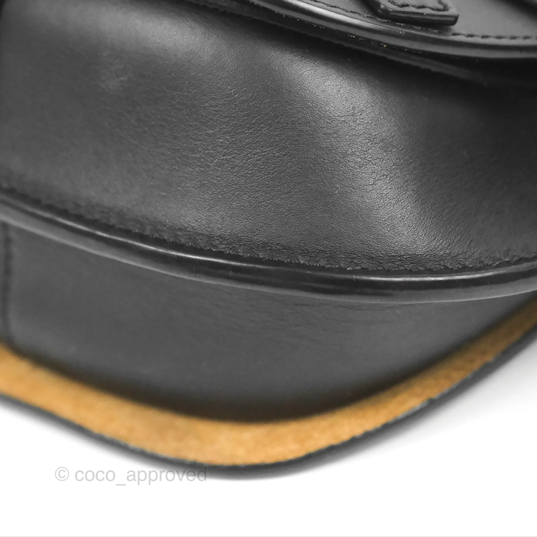 Loewe Mini Gate Dual Bag in Soft Calfskin & Jacquard Strap Black