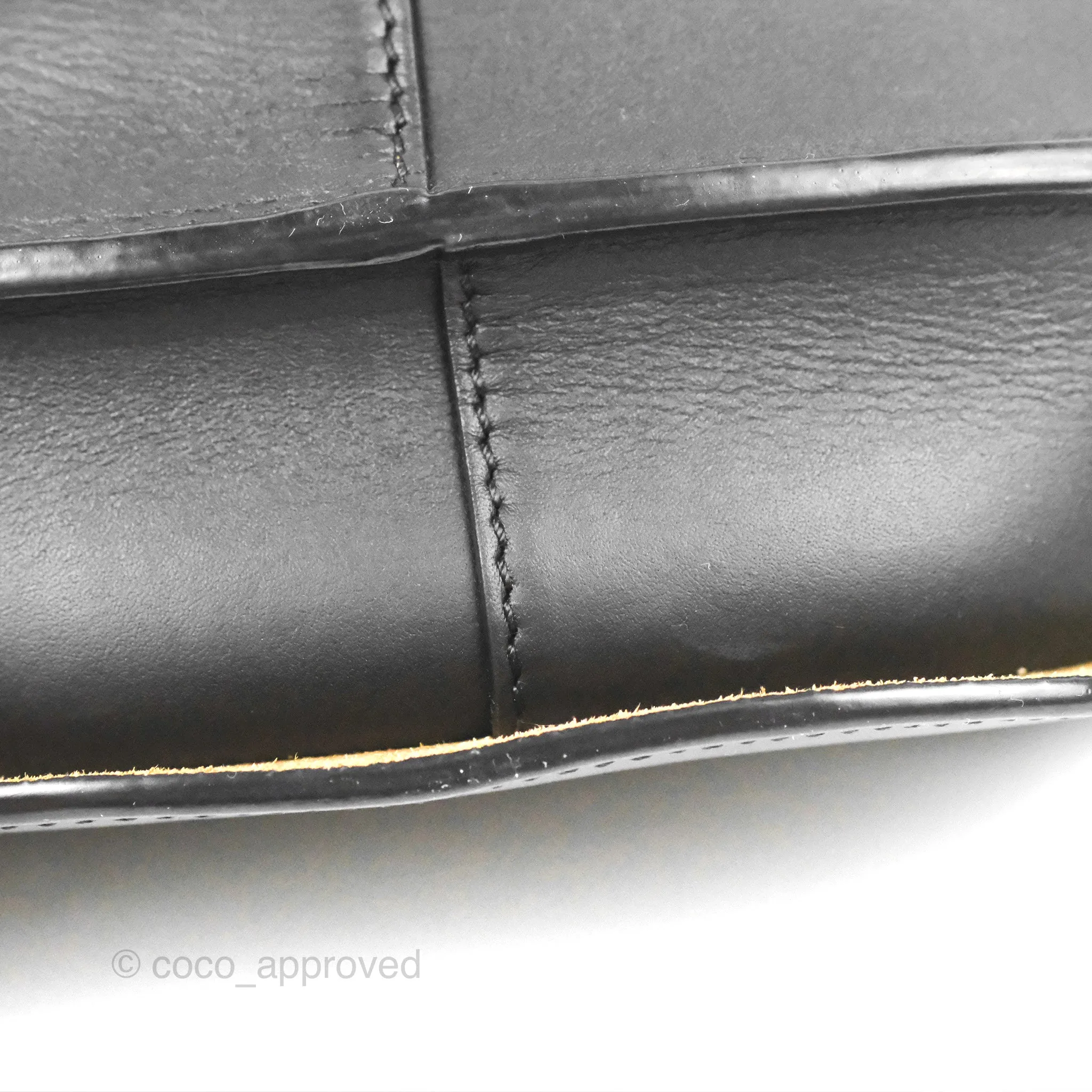 Loewe Mini Gate Dual Bag in Soft Calfskin & Jacquard Strap Black