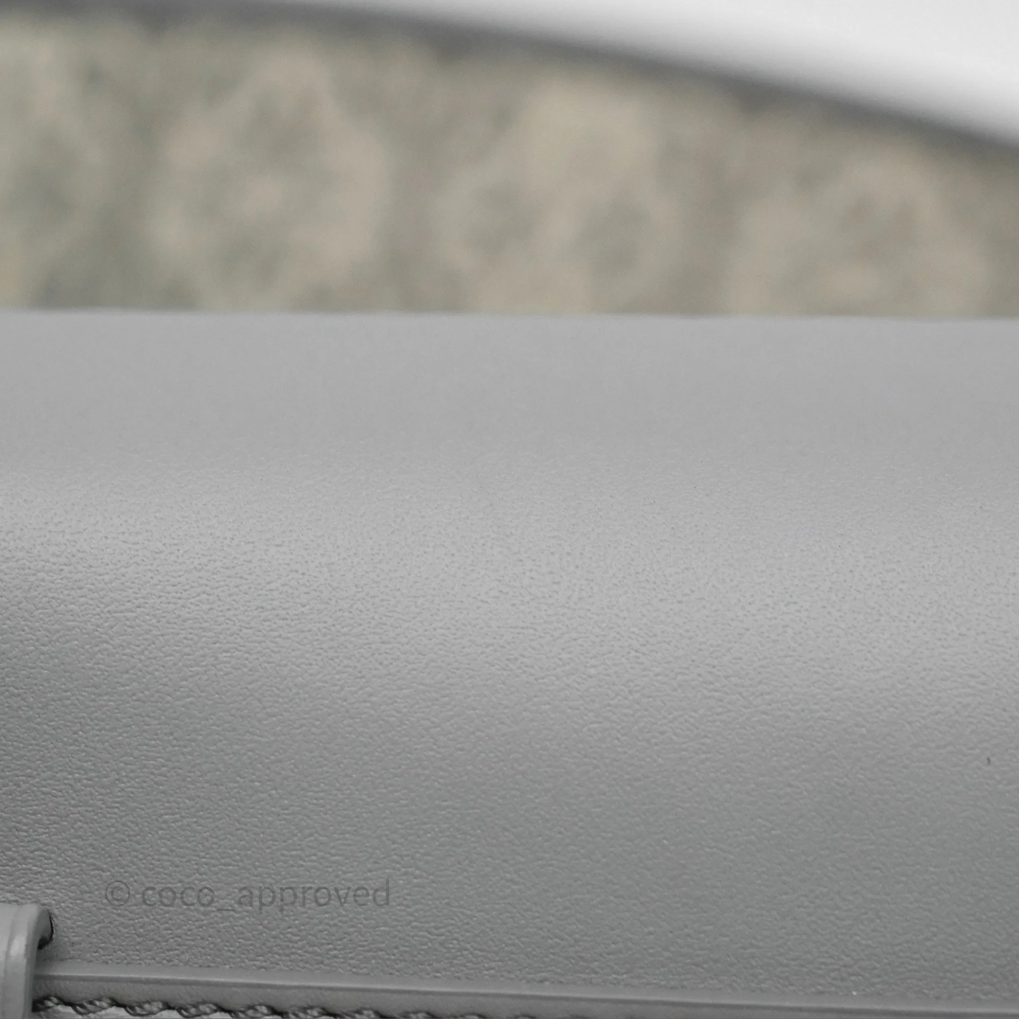 Loewe Mini Gate Dual Bag in Soft Calfskin & Jacquard Strap Light Grey
