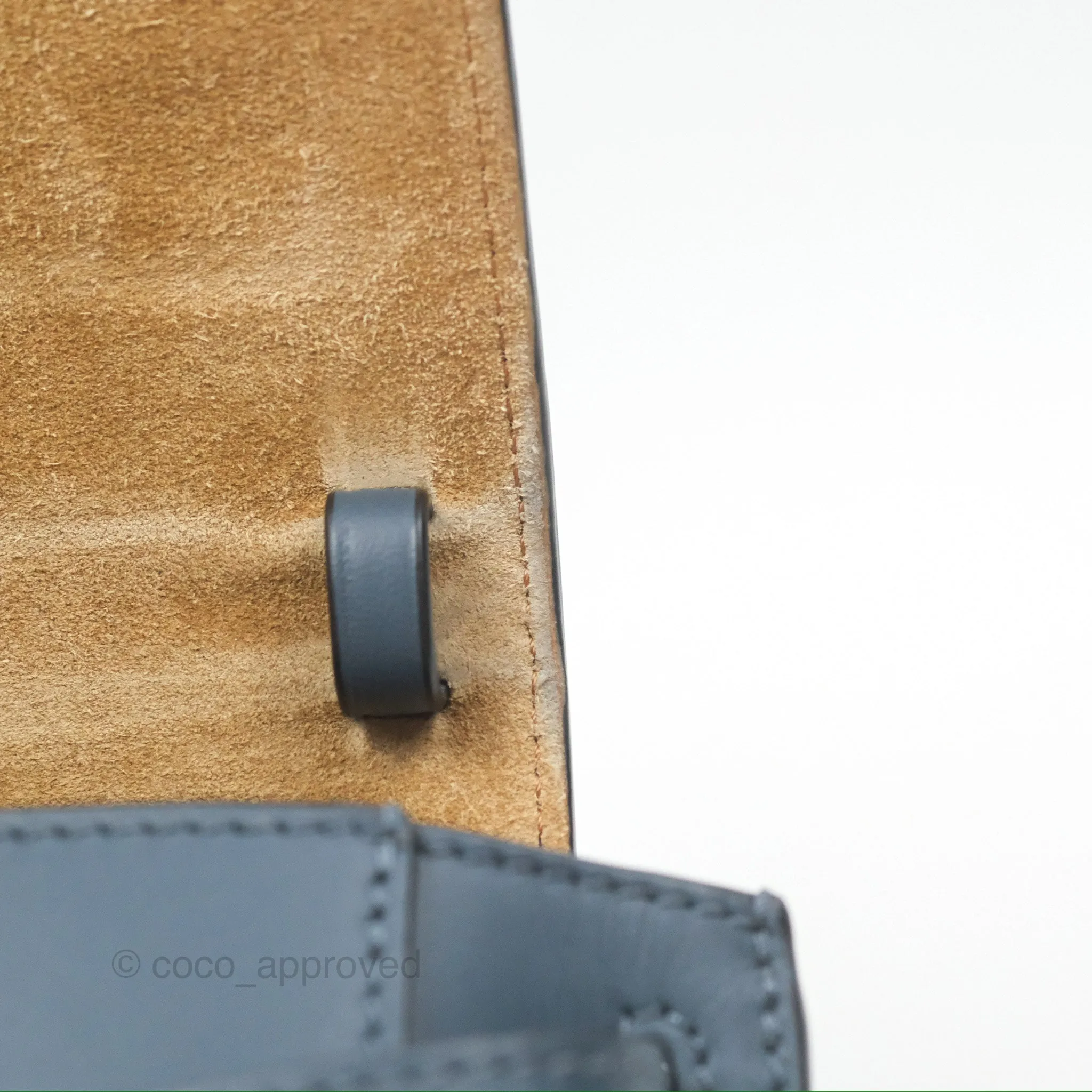 Loewe Mini Gate Dual bag Onyx Blue Soft Calfskin Jacquard Strap