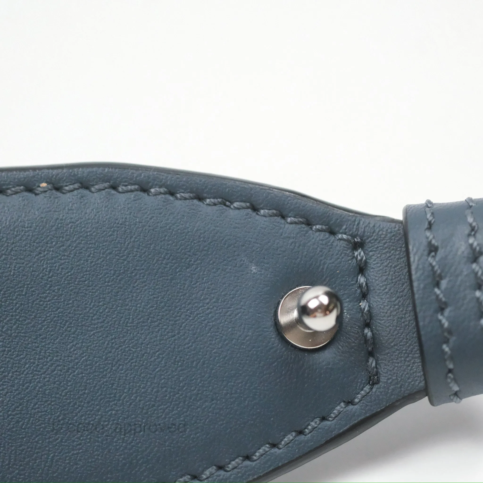 Loewe Mini Gate Dual bag Onyx Blue Soft Calfskin Jacquard Strap