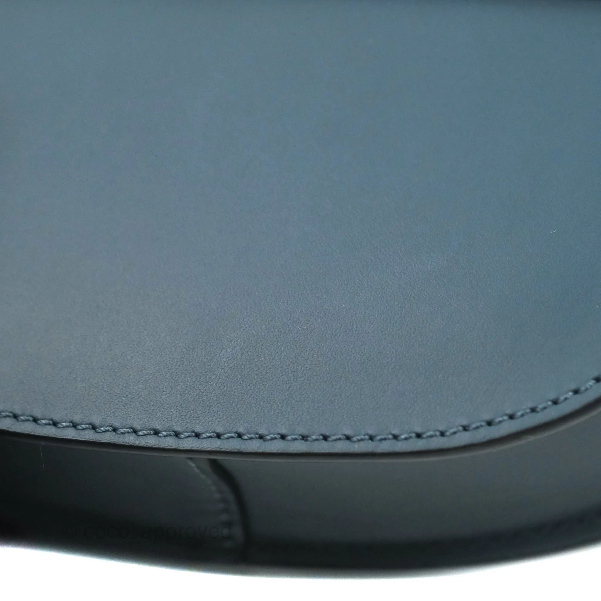 Loewe Mini Gate Dual bag Onyx Blue Soft Calfskin Jacquard Strap