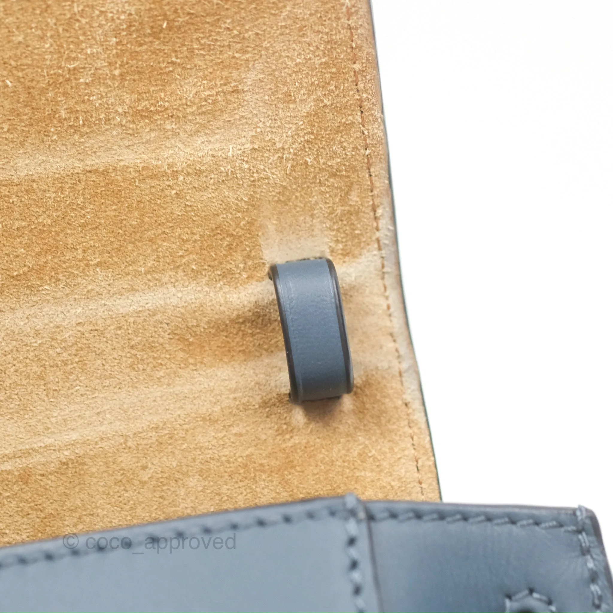 Loewe Mini Gate Dual bag Onyx Blue Soft Calfskin Jacquard Strap