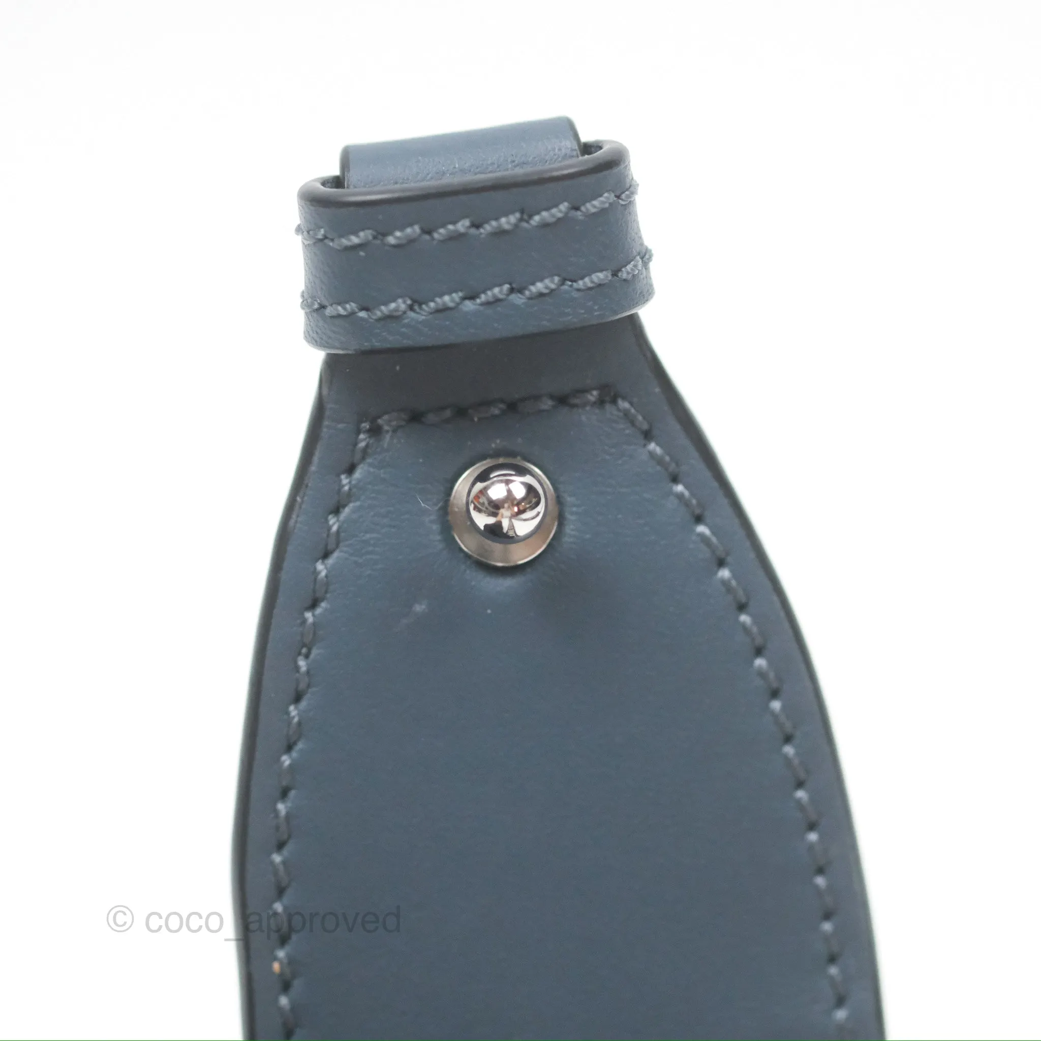 Loewe Mini Gate Dual bag Onyx Blue Soft Calfskin Jacquard Strap
