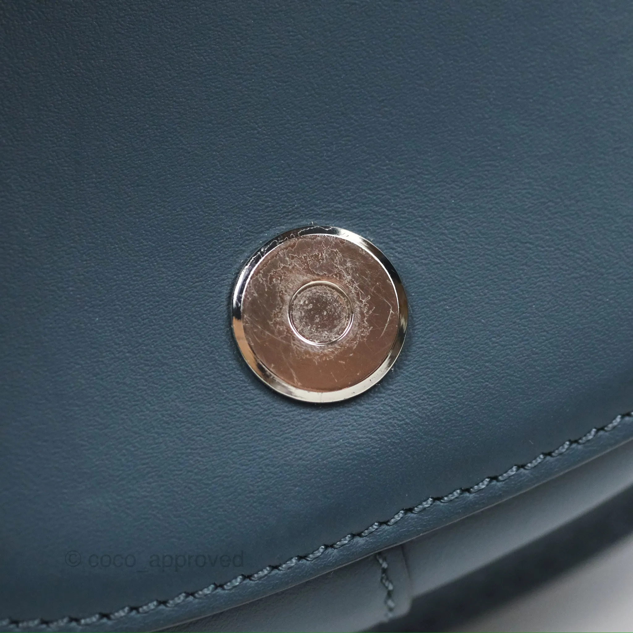 Loewe Mini Gate Dual bag Onyx Blue Soft Calfskin Jacquard Strap