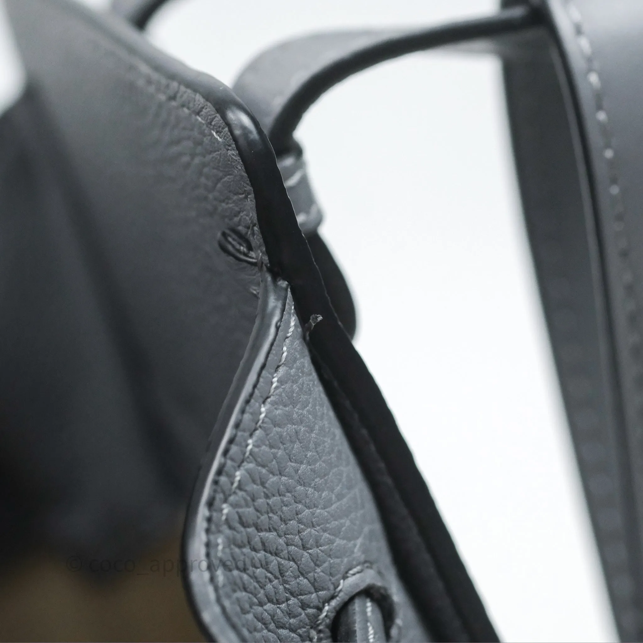 Loewe Mini Hammock Drawstring Asphalt Grey Calfskin