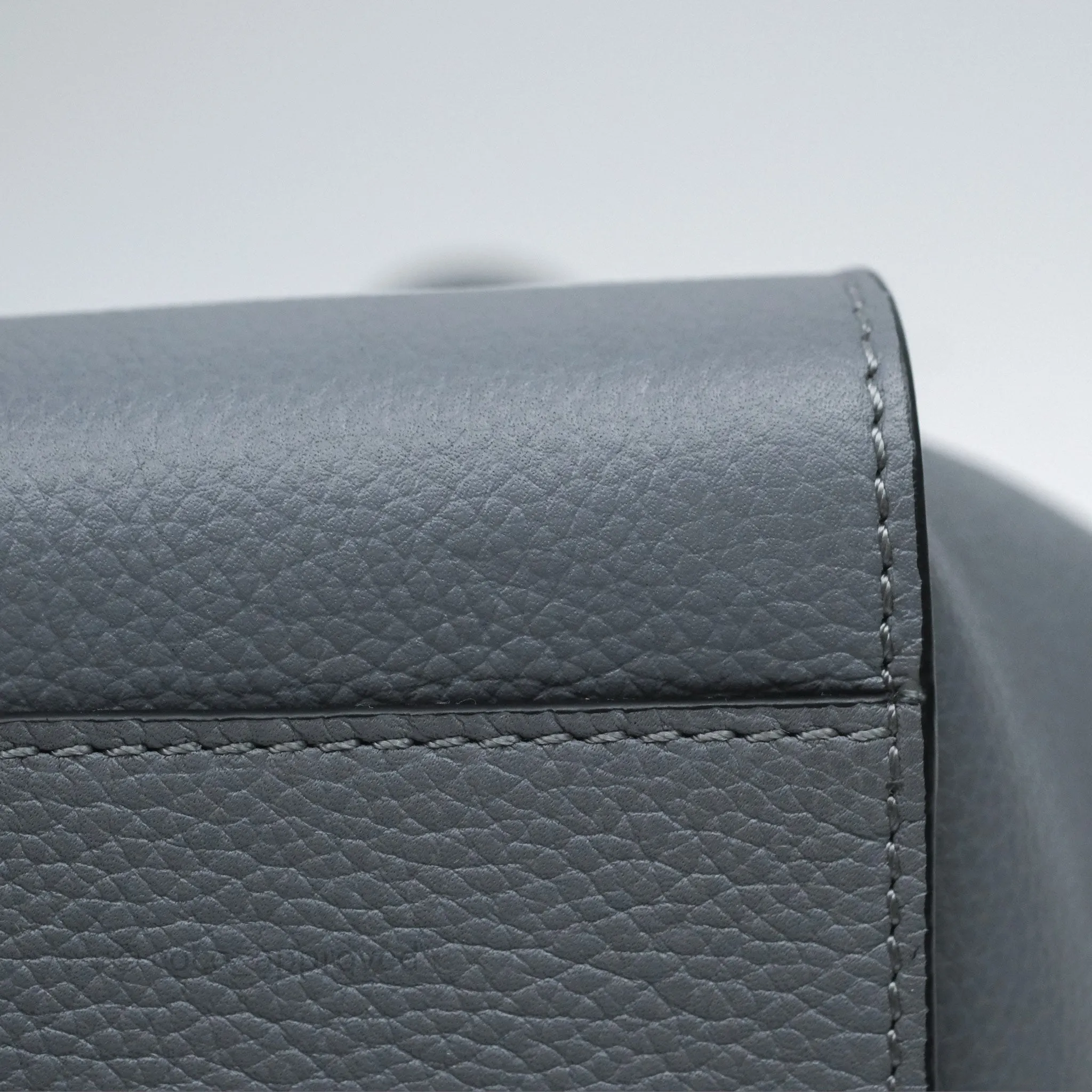 Loewe Mini Hammock Drawstring Asphalt Grey Calfskin