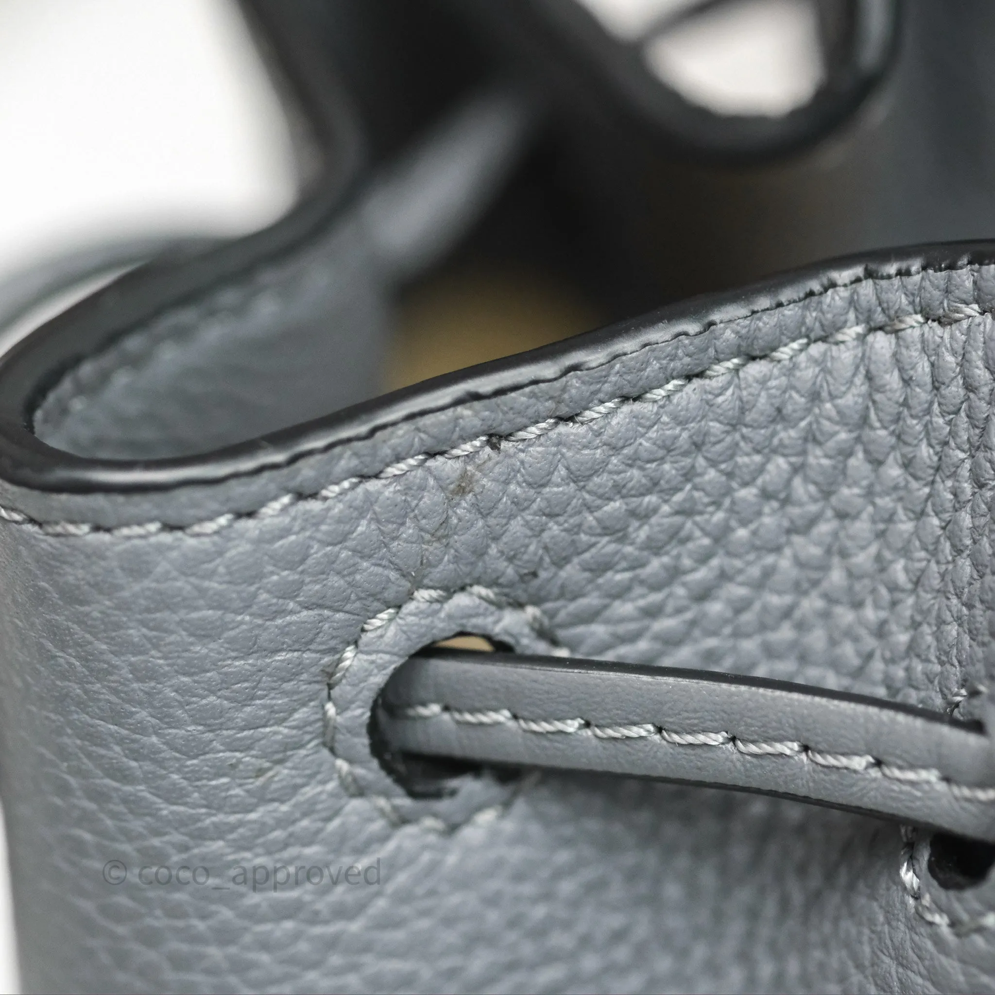 Loewe Mini Hammock Drawstring Asphalt Grey Calfskin
