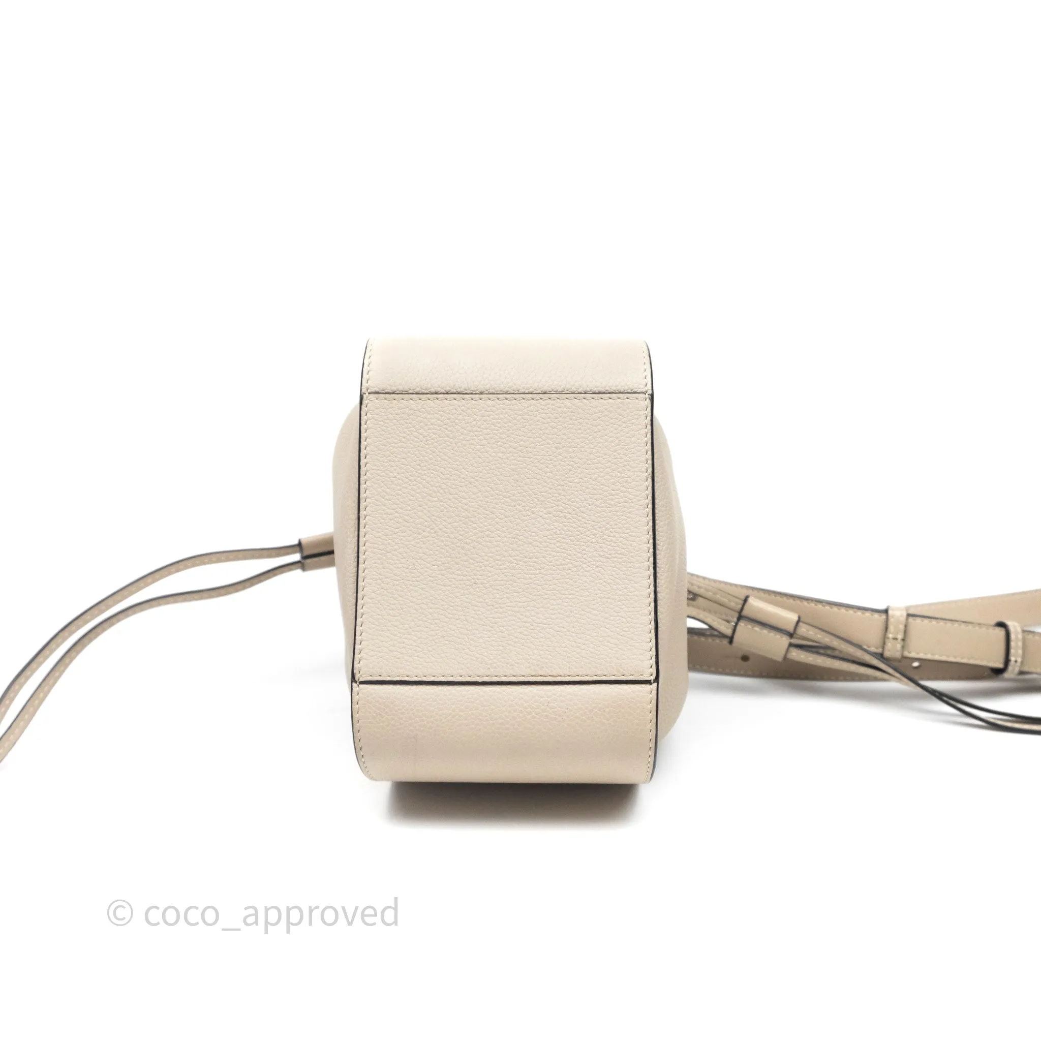 Loewe Mini Hammock Drawstring Beige Calfskin