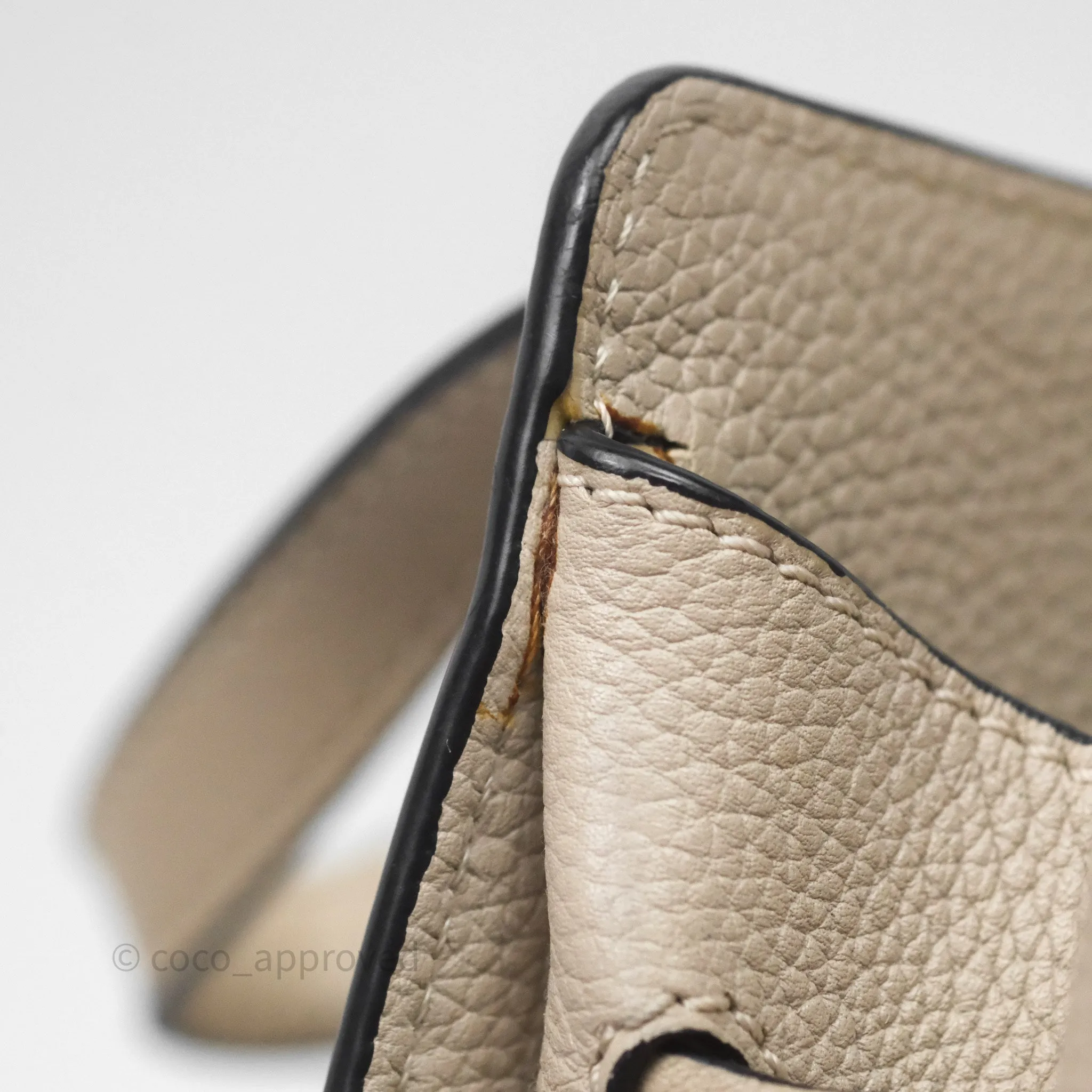 Loewe Mini Hammock Drawstring Beige Calfskin