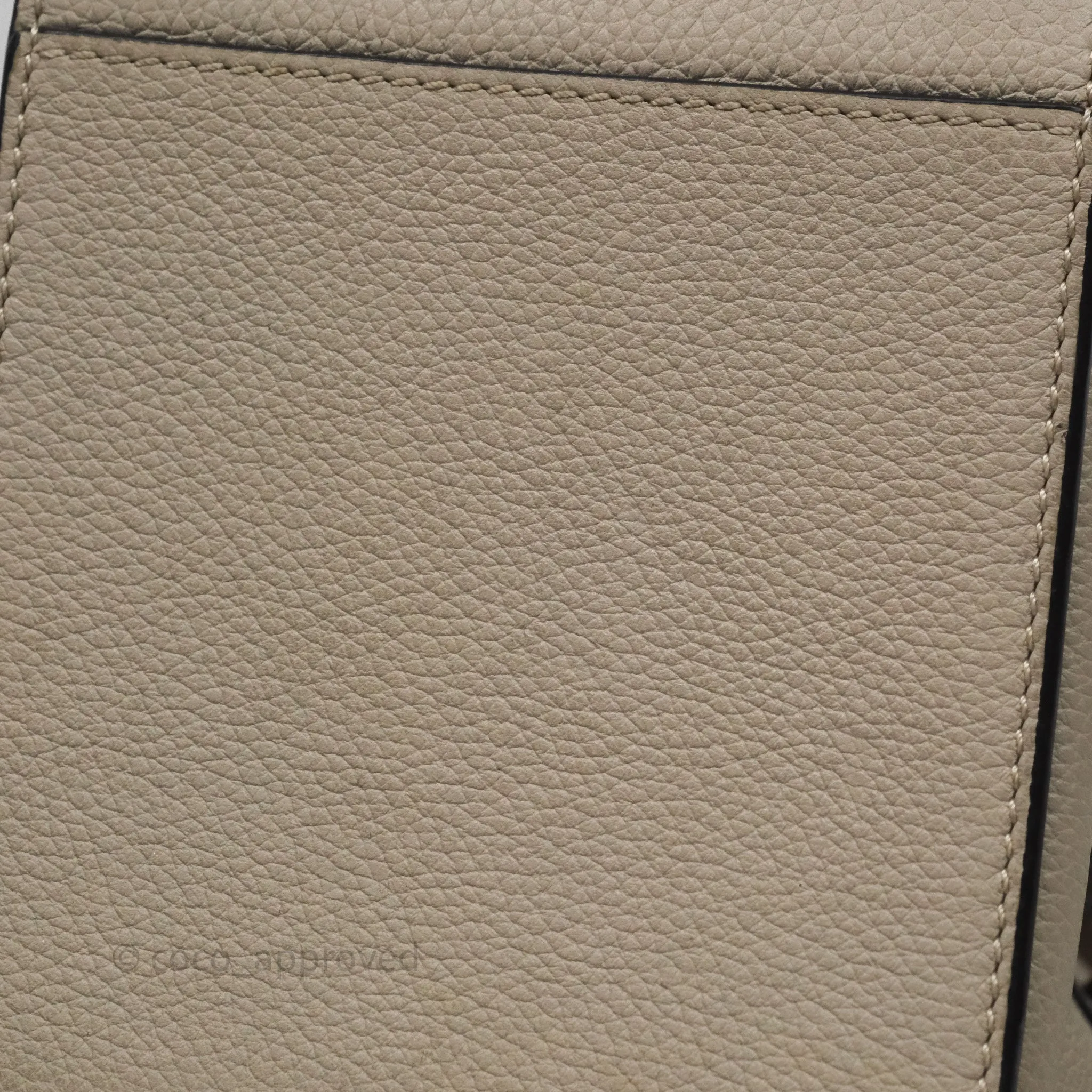 Loewe Mini Hammock Drawstring Beige Calfskin