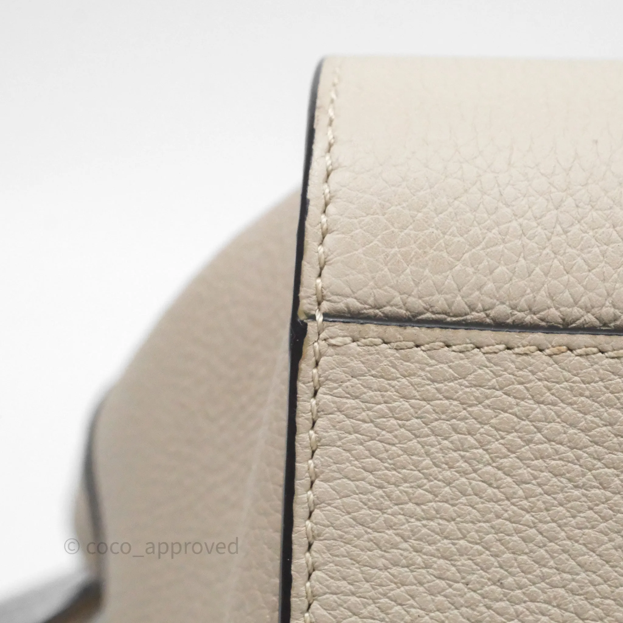 Loewe Mini Hammock Drawstring Beige Calfskin