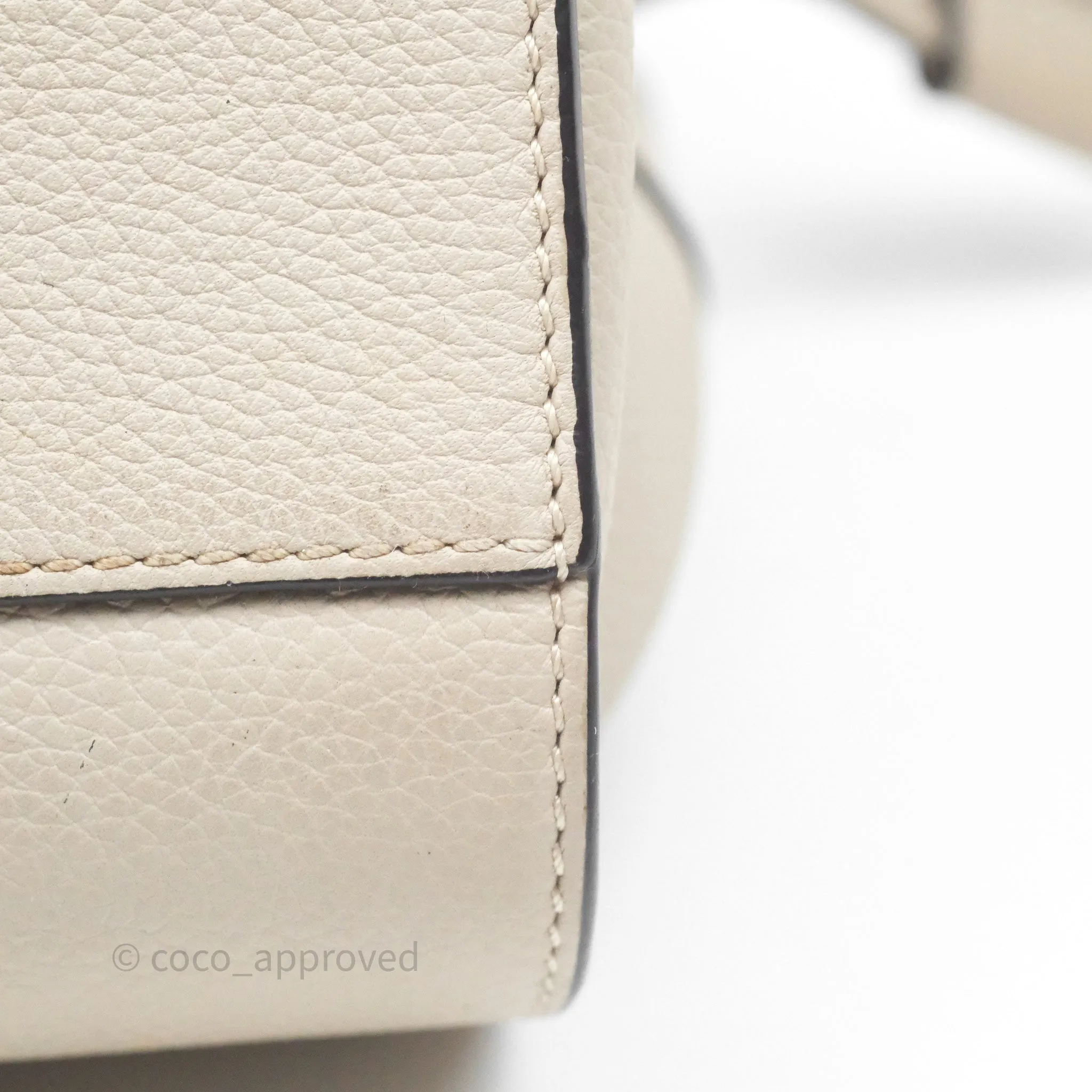 Loewe Mini Hammock Drawstring Beige Calfskin