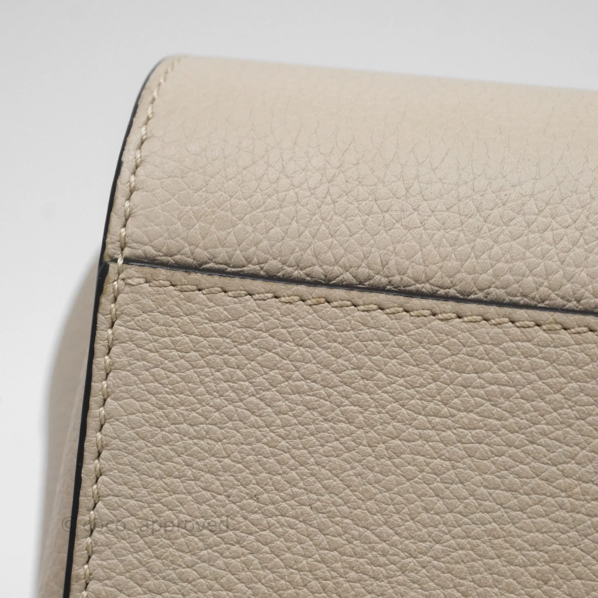 Loewe Mini Hammock Drawstring Beige Calfskin