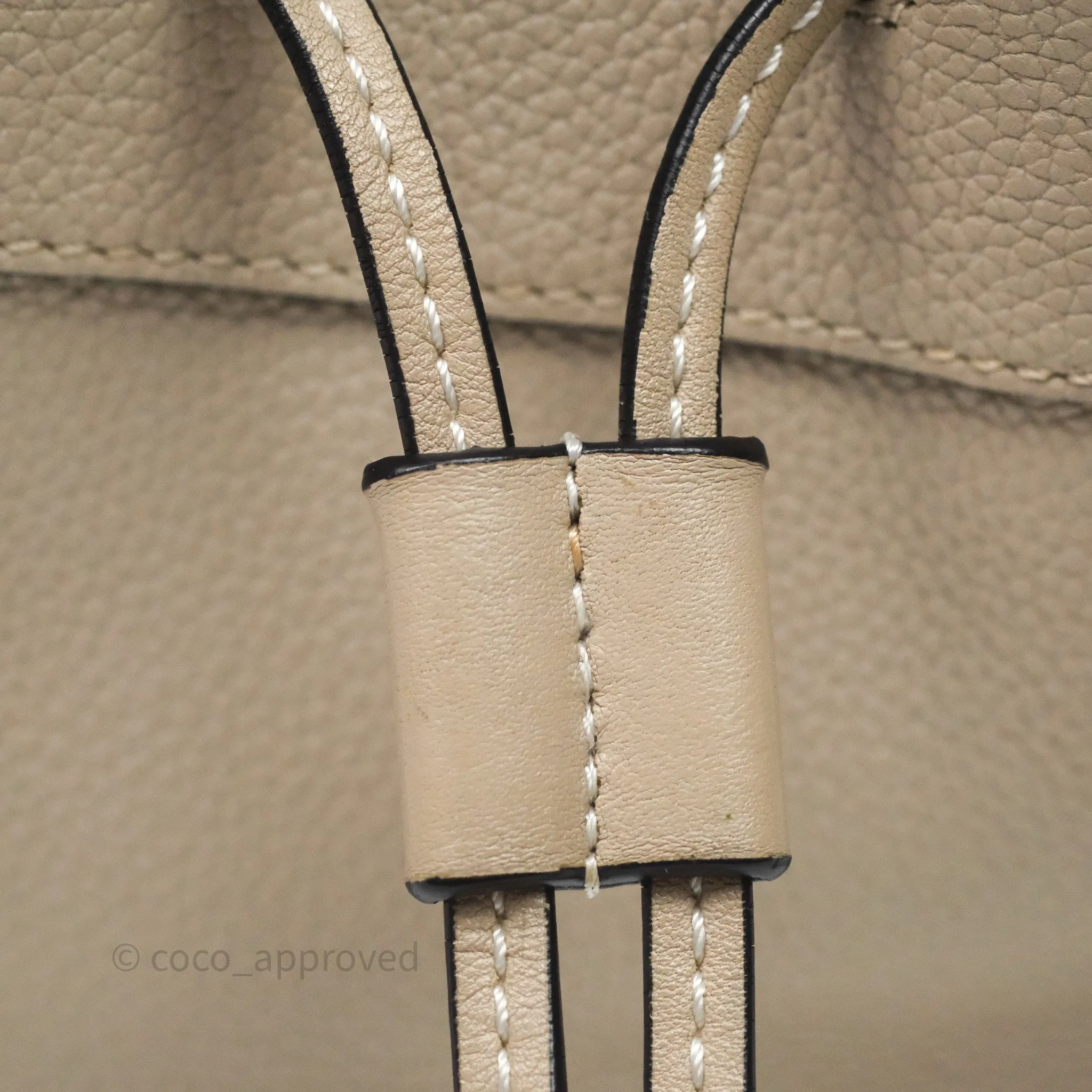 Loewe Mini Hammock Drawstring Beige Calfskin