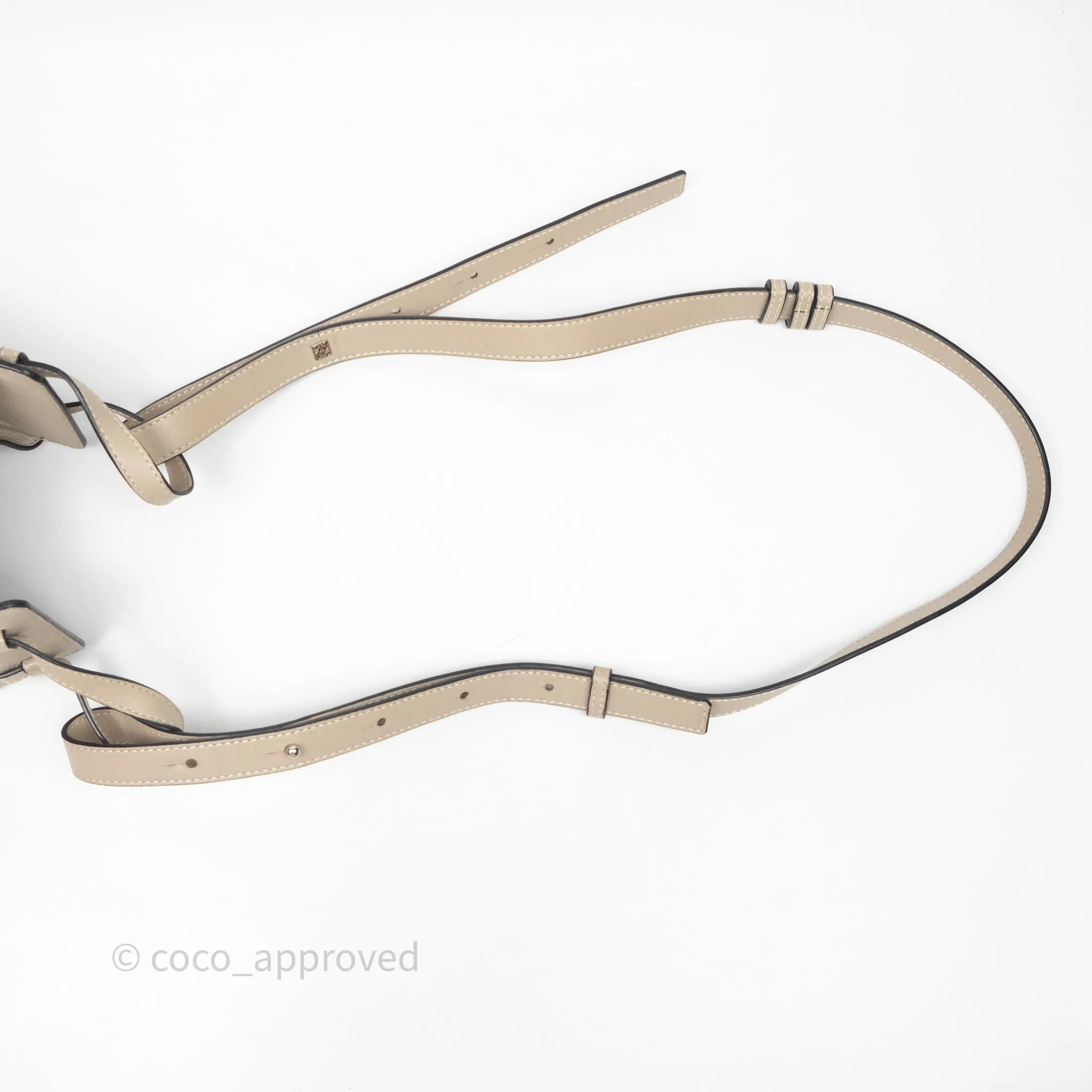 Loewe Mini Hammock Drawstring Beige Calfskin