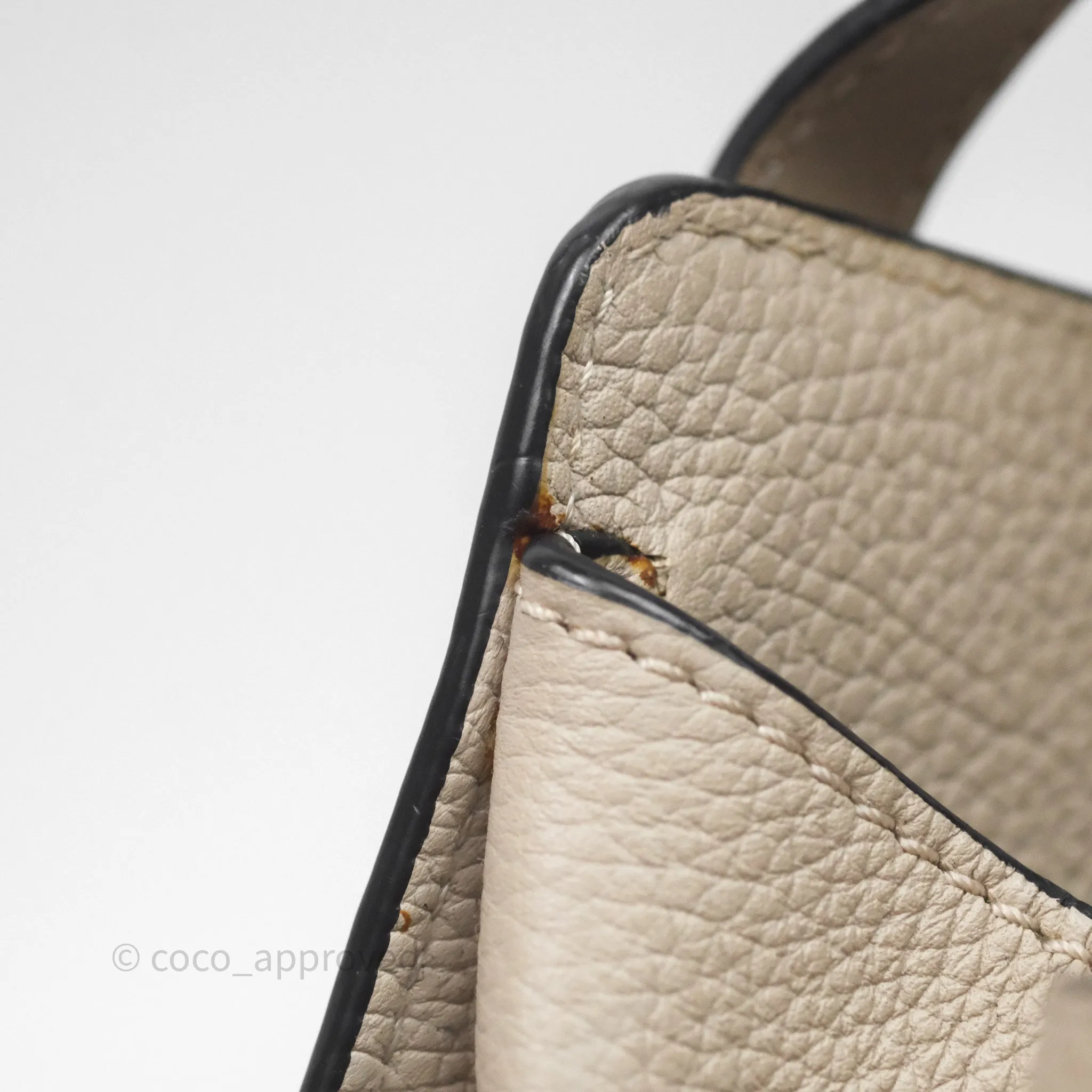 Loewe Mini Hammock Drawstring Beige Calfskin