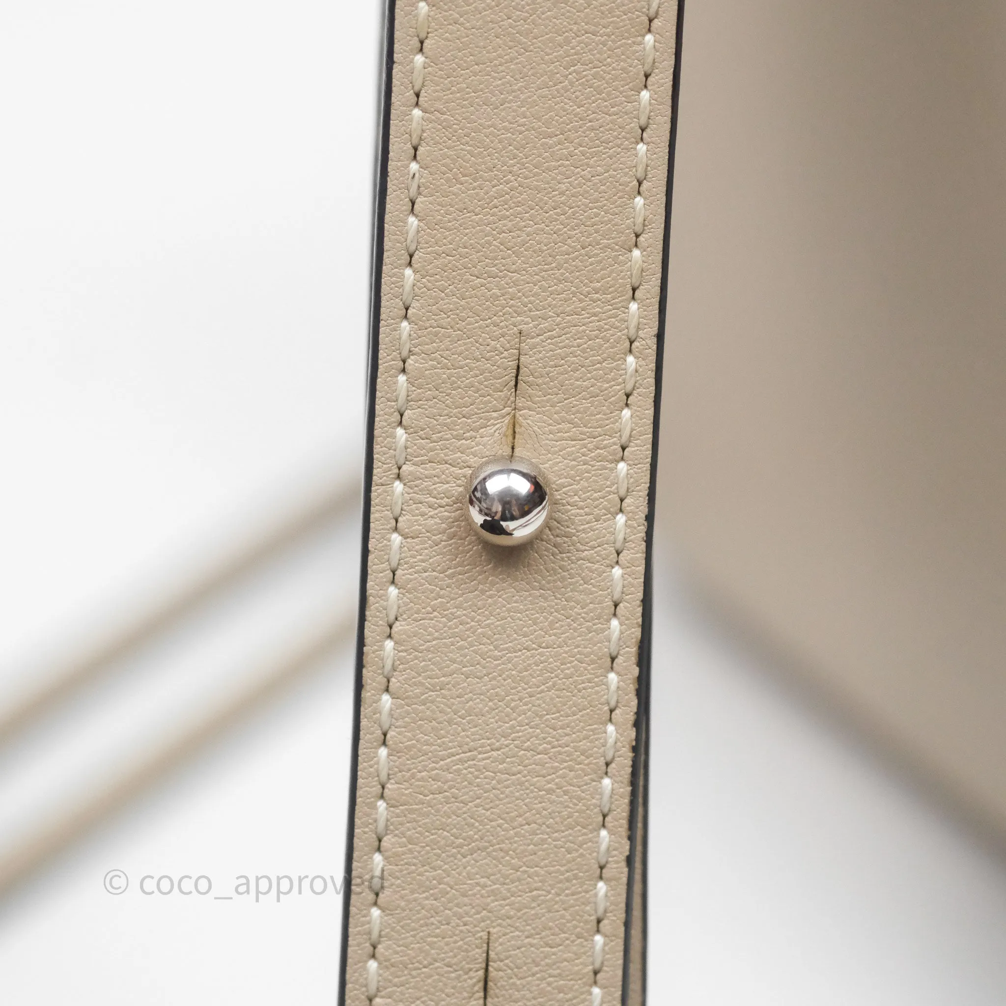 Loewe Mini Hammock Drawstring Beige Calfskin