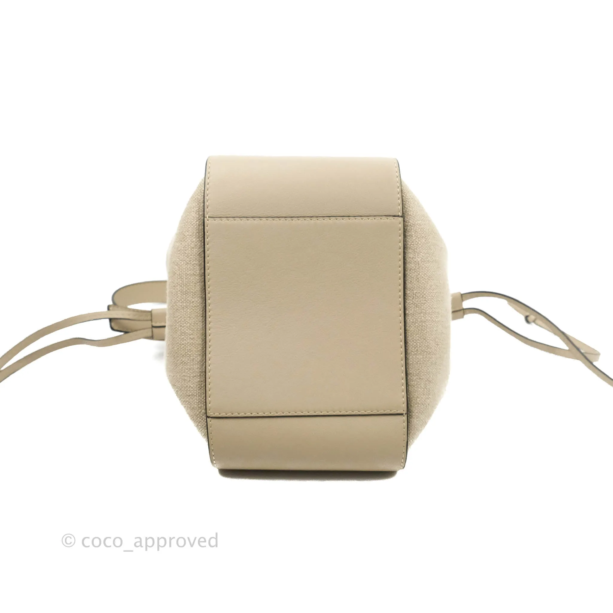 Loewe Mini Hammock Drawstring in Classic Beige Calfskin