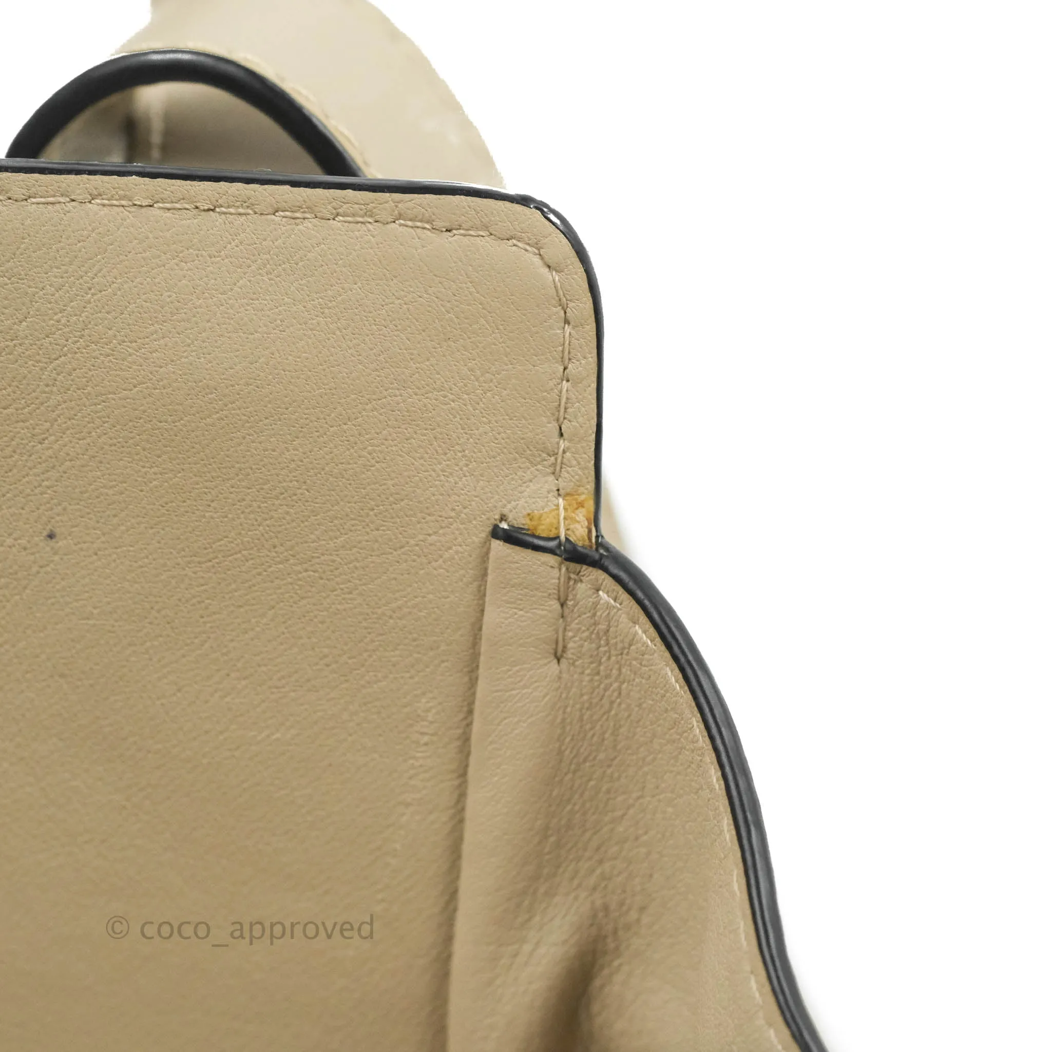 Loewe Mini Hammock Drawstring in Classic Beige Calfskin