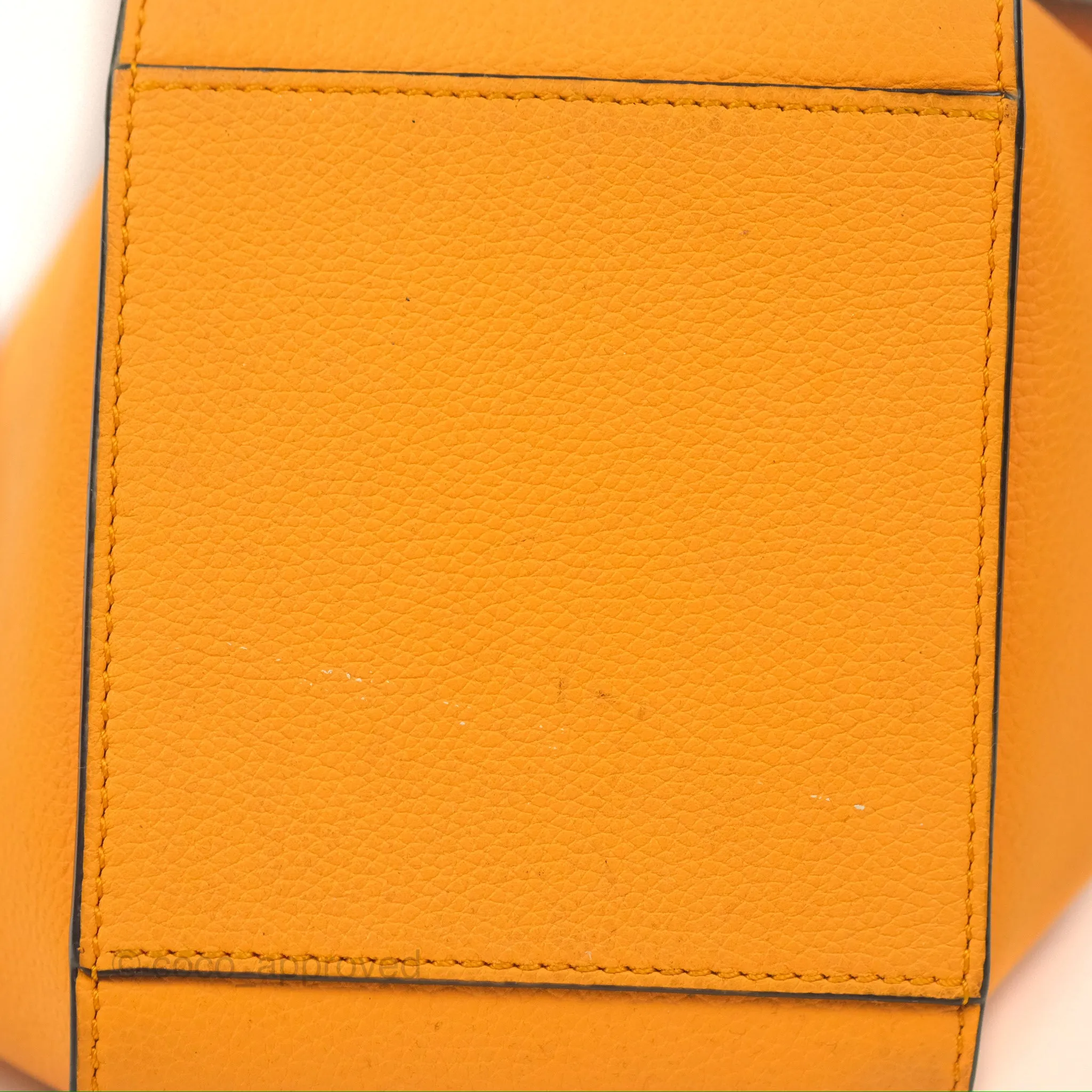 Loewe Mini Hammock Drawstring Orange Calfskin