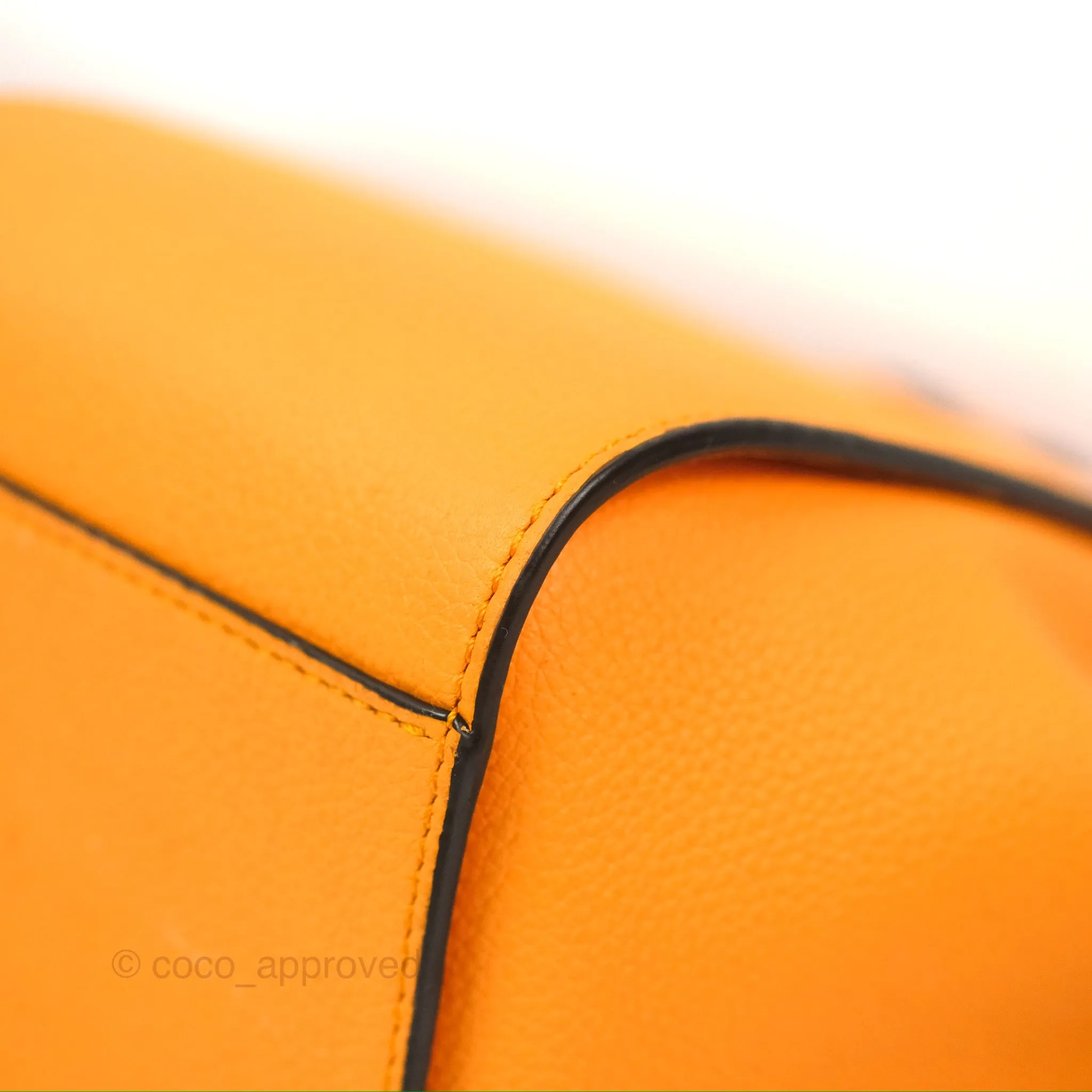 Loewe Mini Hammock Drawstring Orange Calfskin