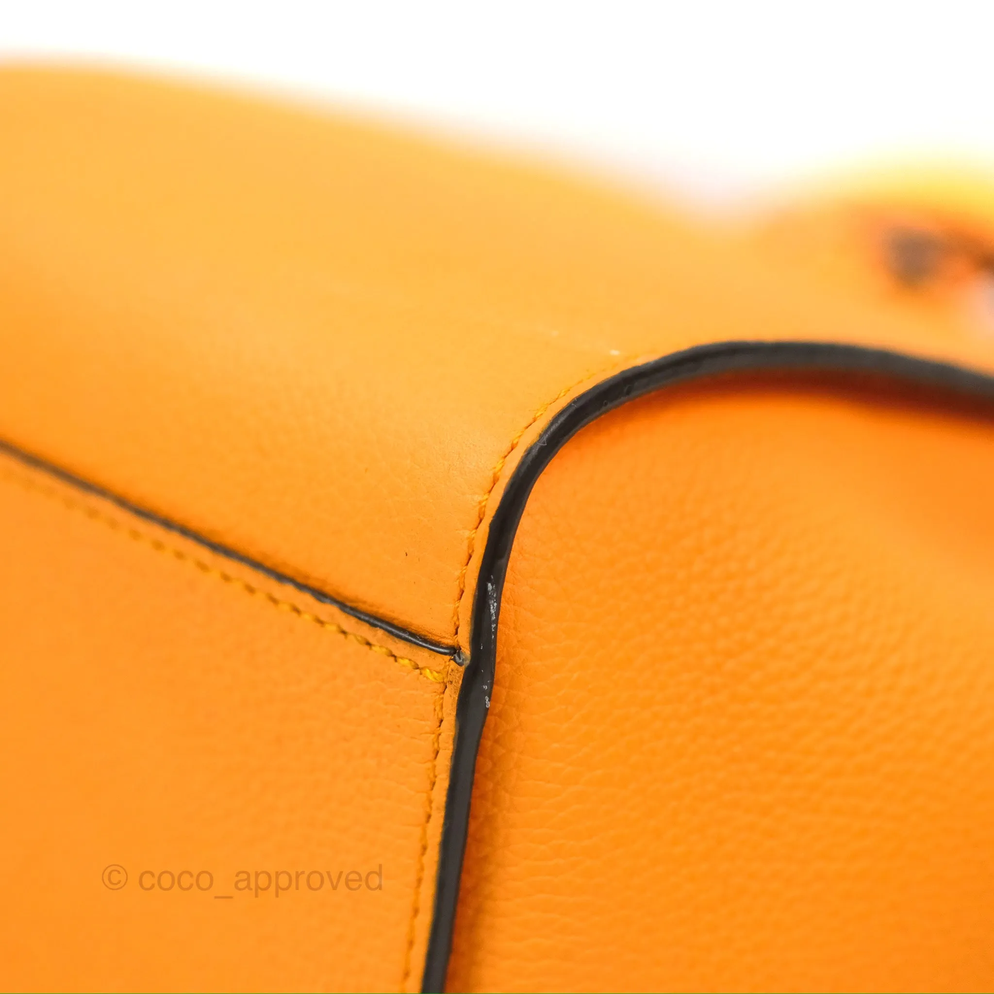 Loewe Mini Hammock Drawstring Orange Calfskin