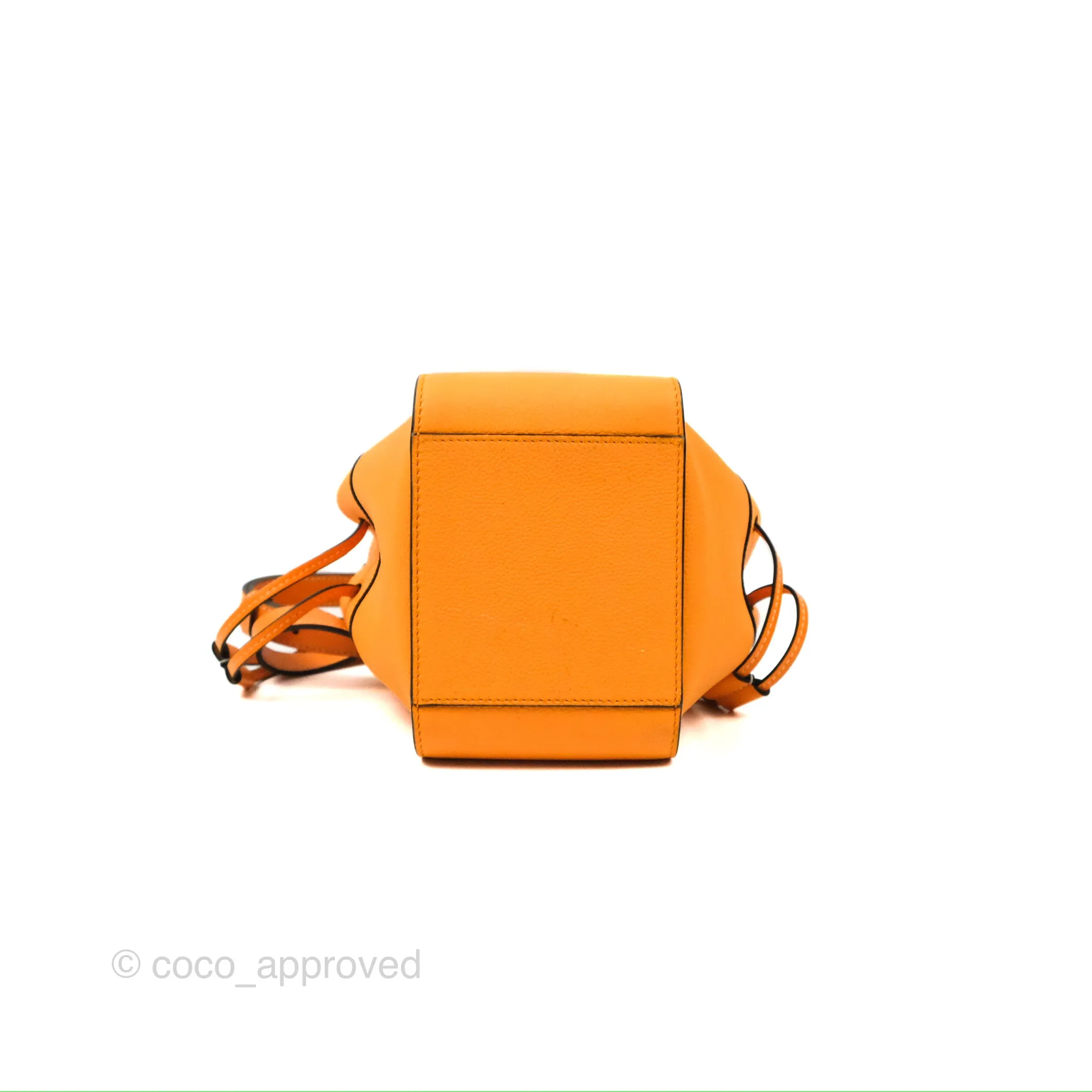 Loewe Mini Hammock Drawstring Orange Calfskin