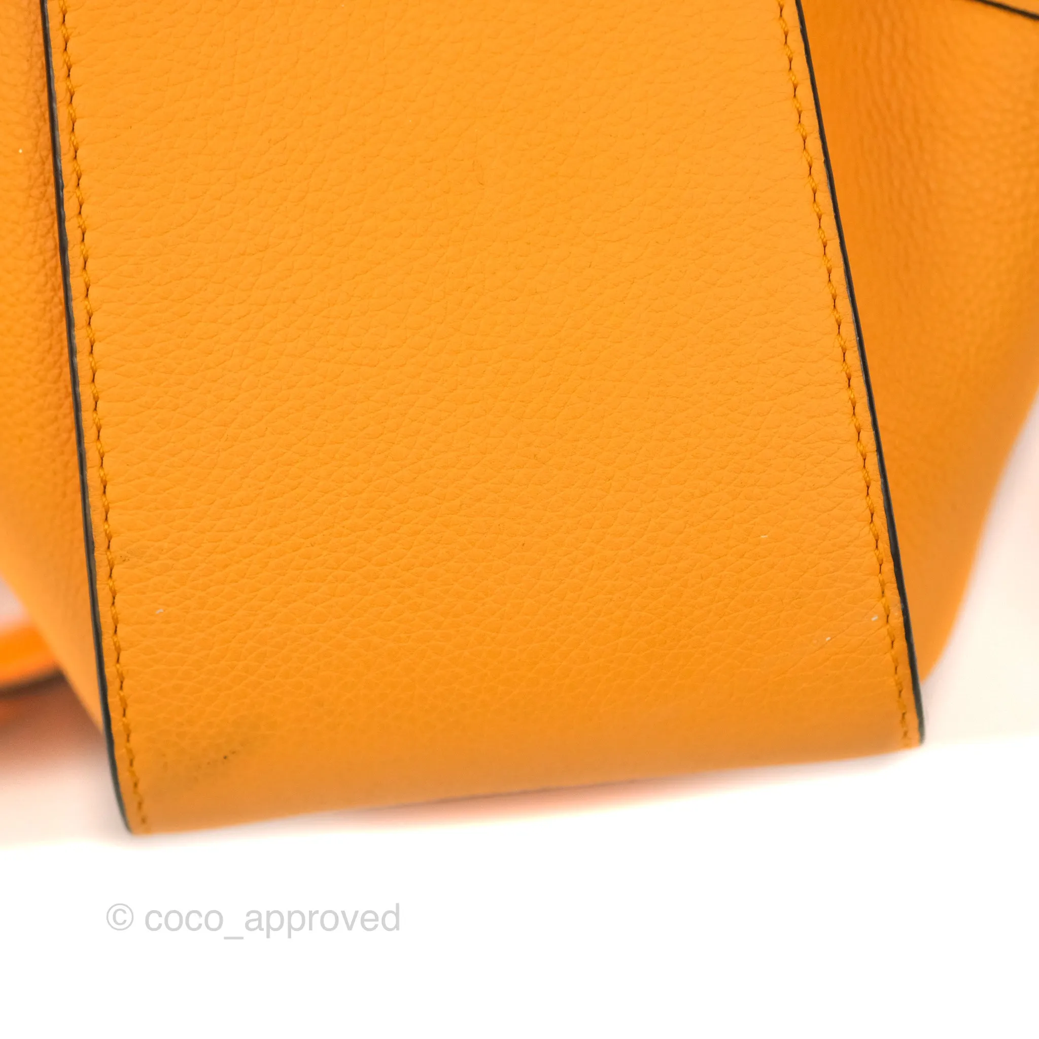 Loewe Mini Hammock Drawstring Orange Calfskin
