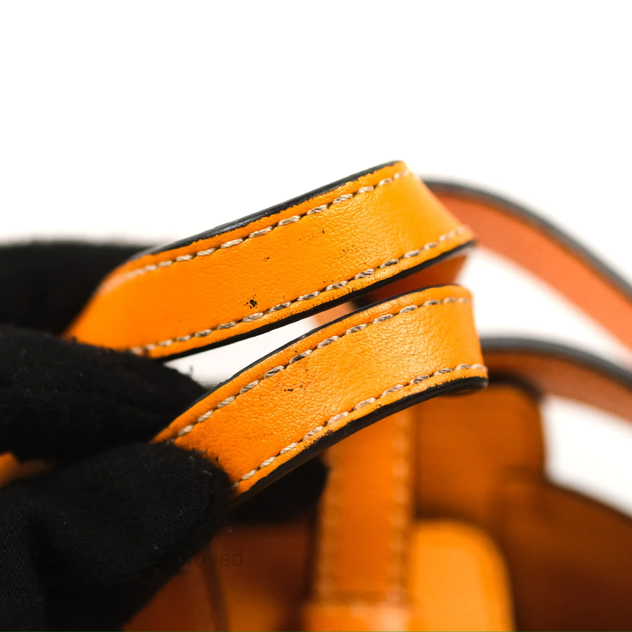Loewe Mini Hammock Drawstring Orange Calfskin