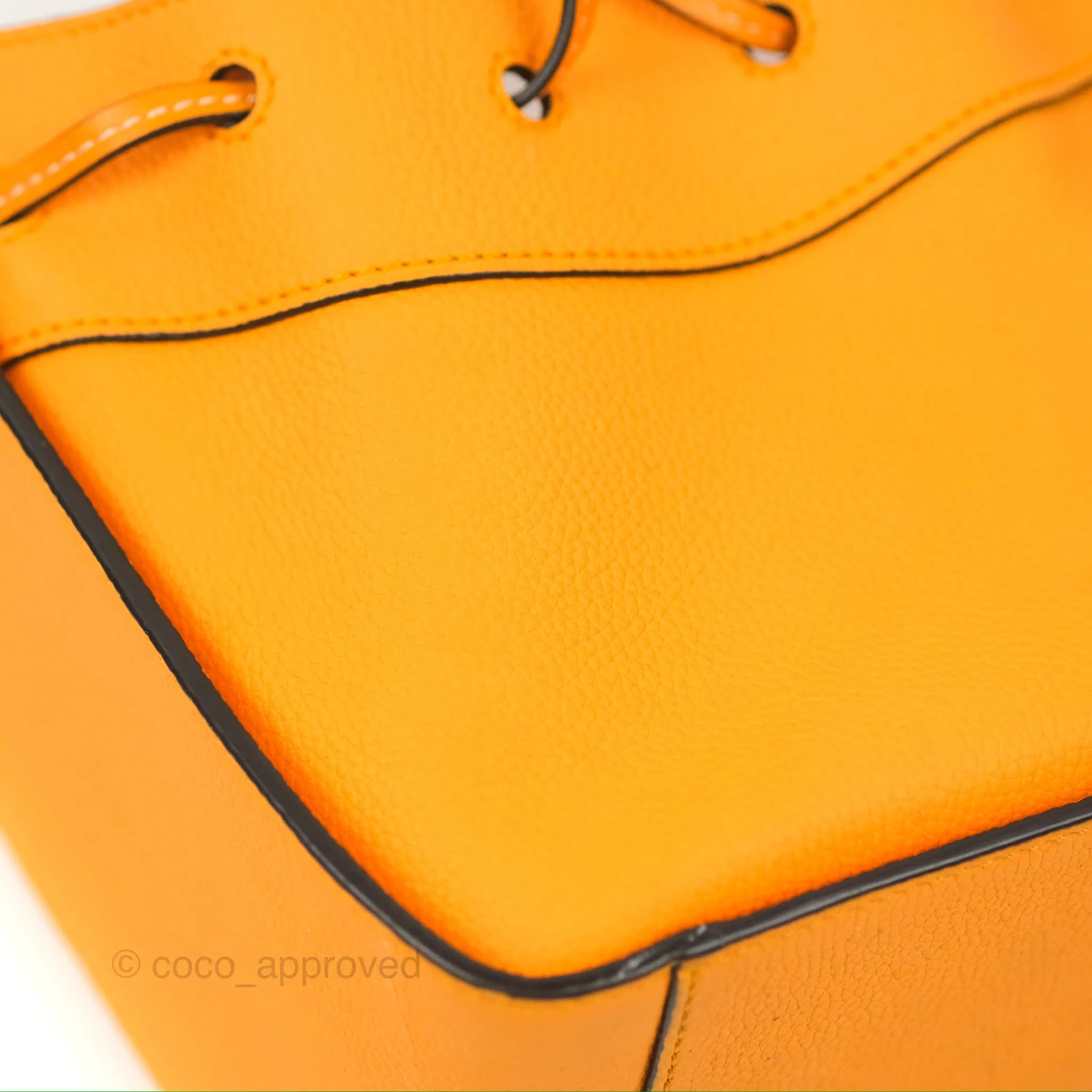 Loewe Mini Hammock Drawstring Orange Calfskin