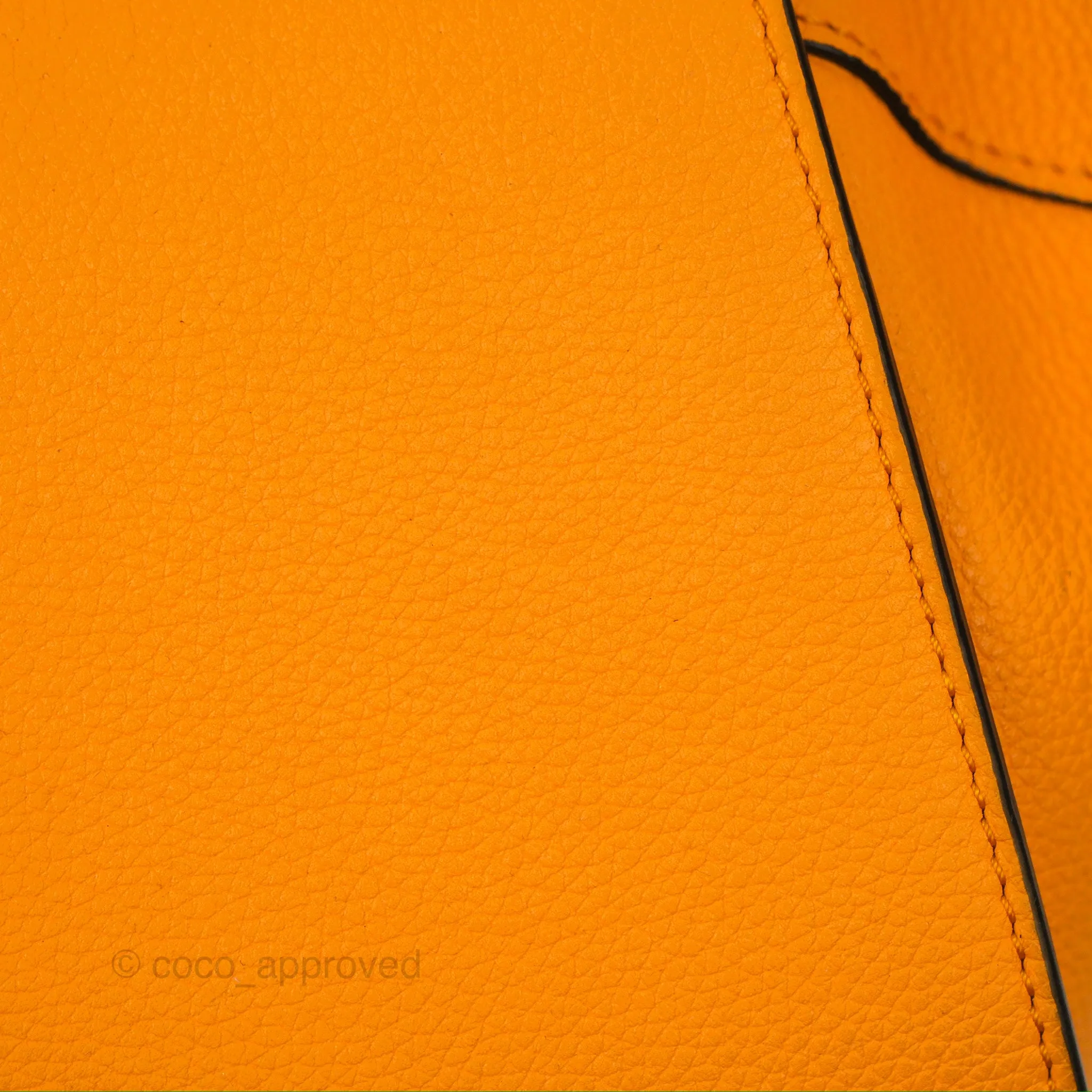 Loewe Mini Hammock Drawstring Orange Calfskin