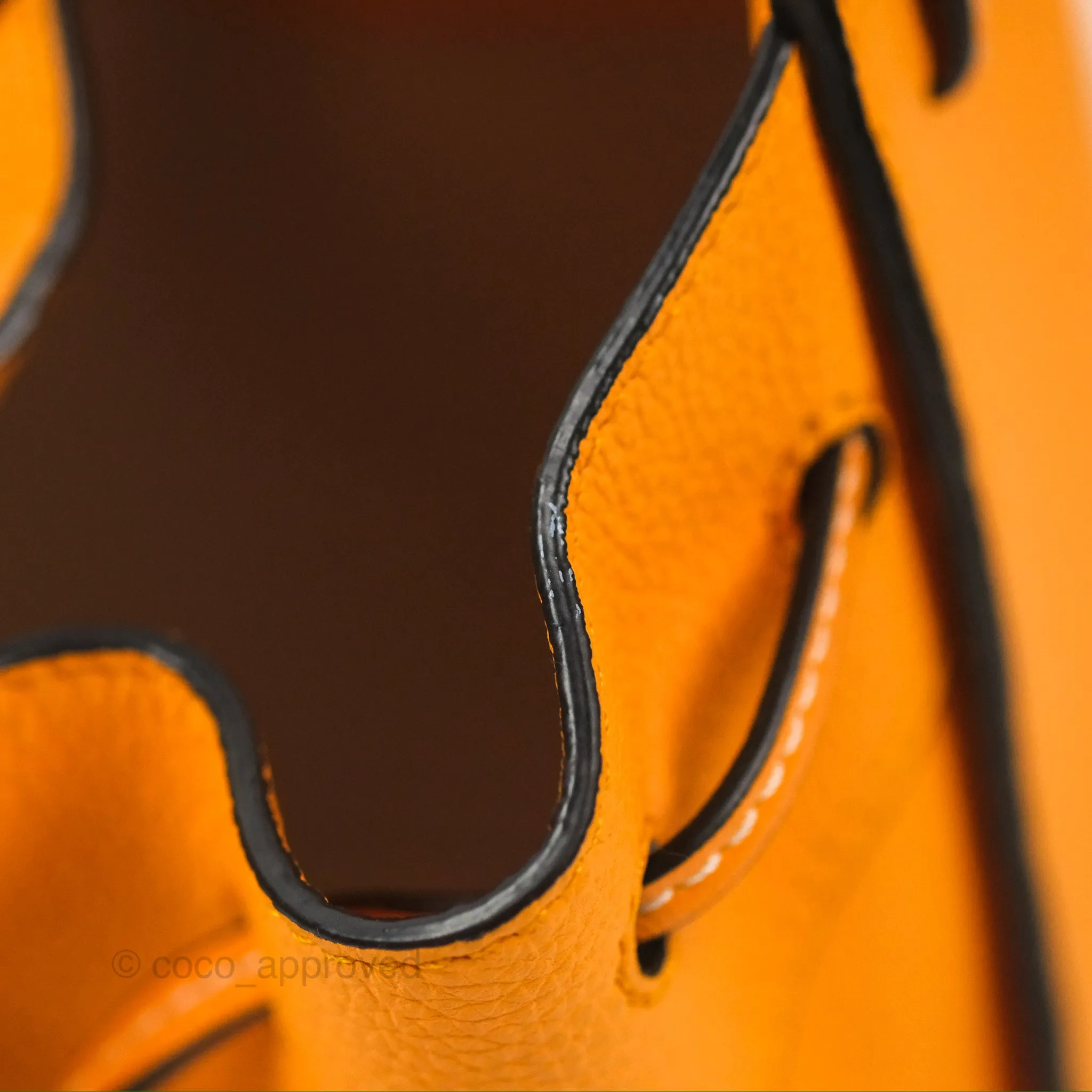Loewe Mini Hammock Drawstring Orange Calfskin