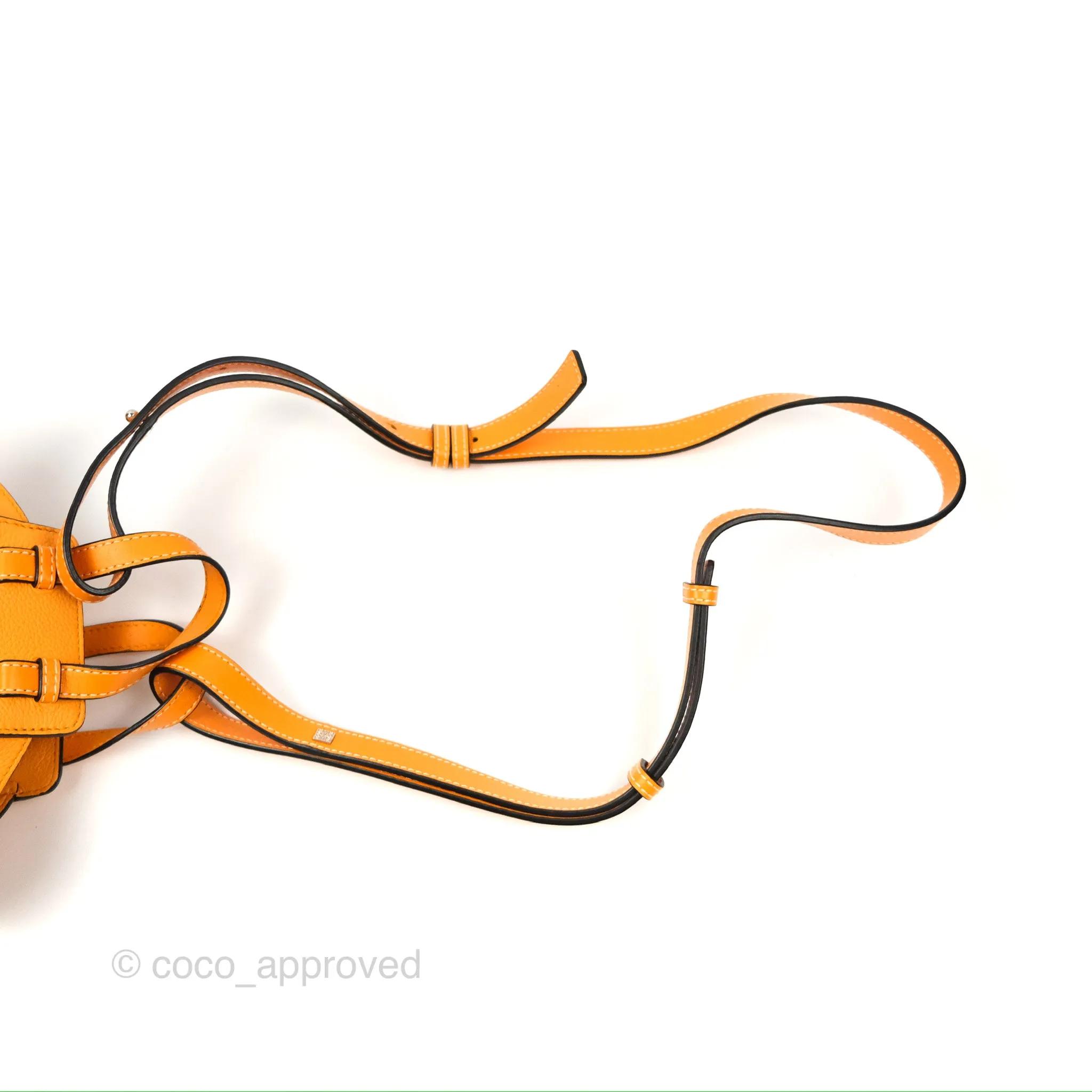Loewe Mini Hammock Drawstring Orange Calfskin