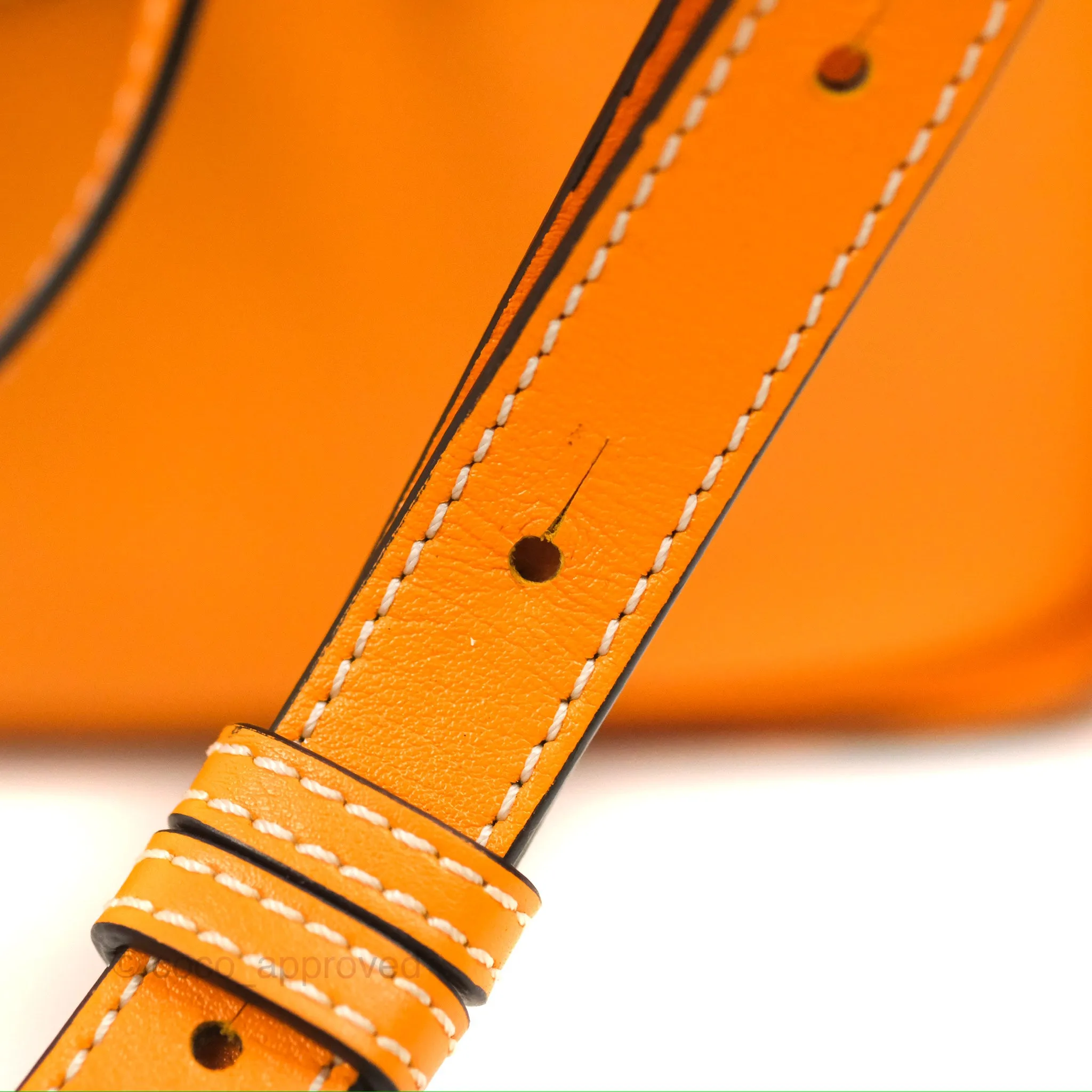 Loewe Mini Hammock Drawstring Orange Calfskin