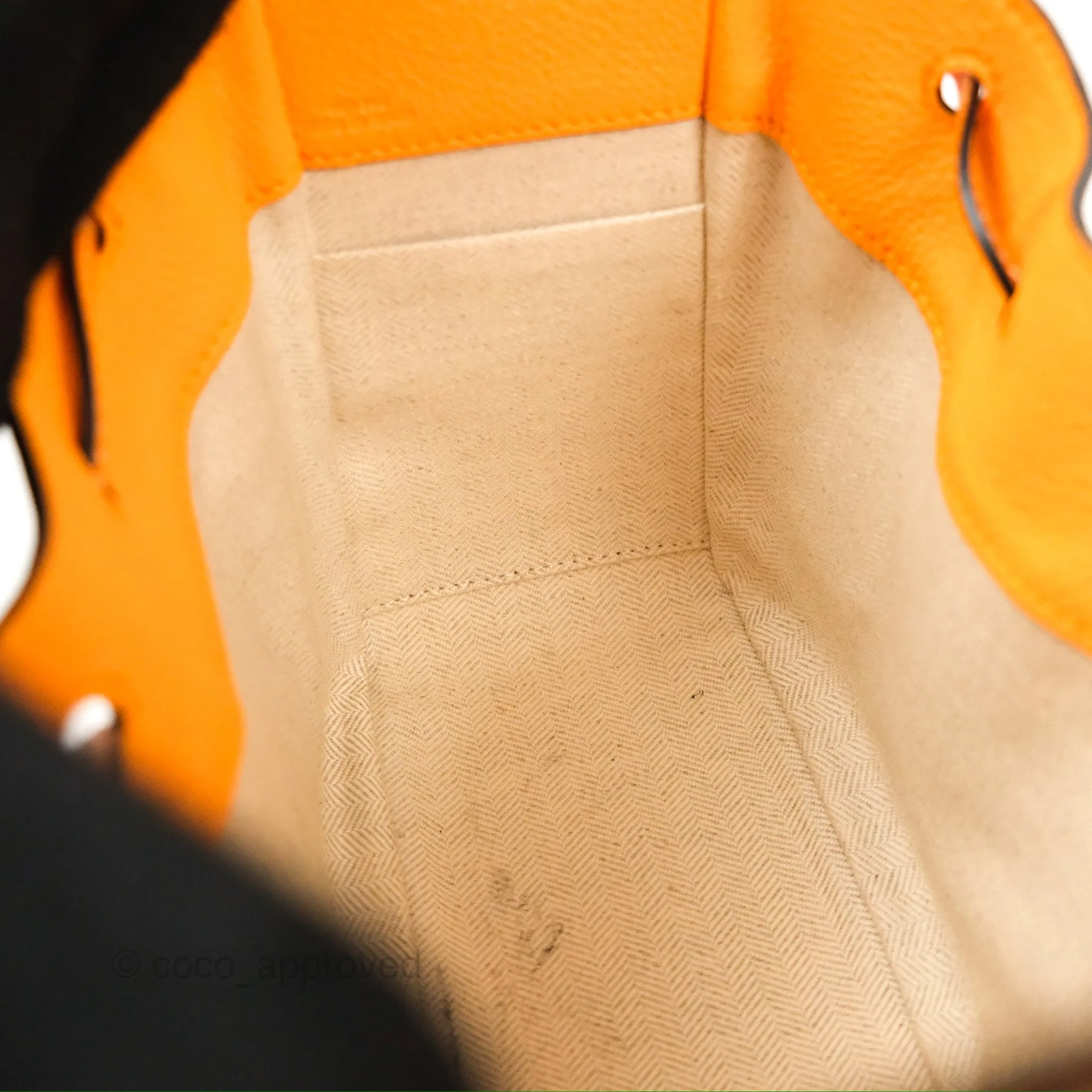 Loewe Mini Hammock Drawstring Orange Calfskin