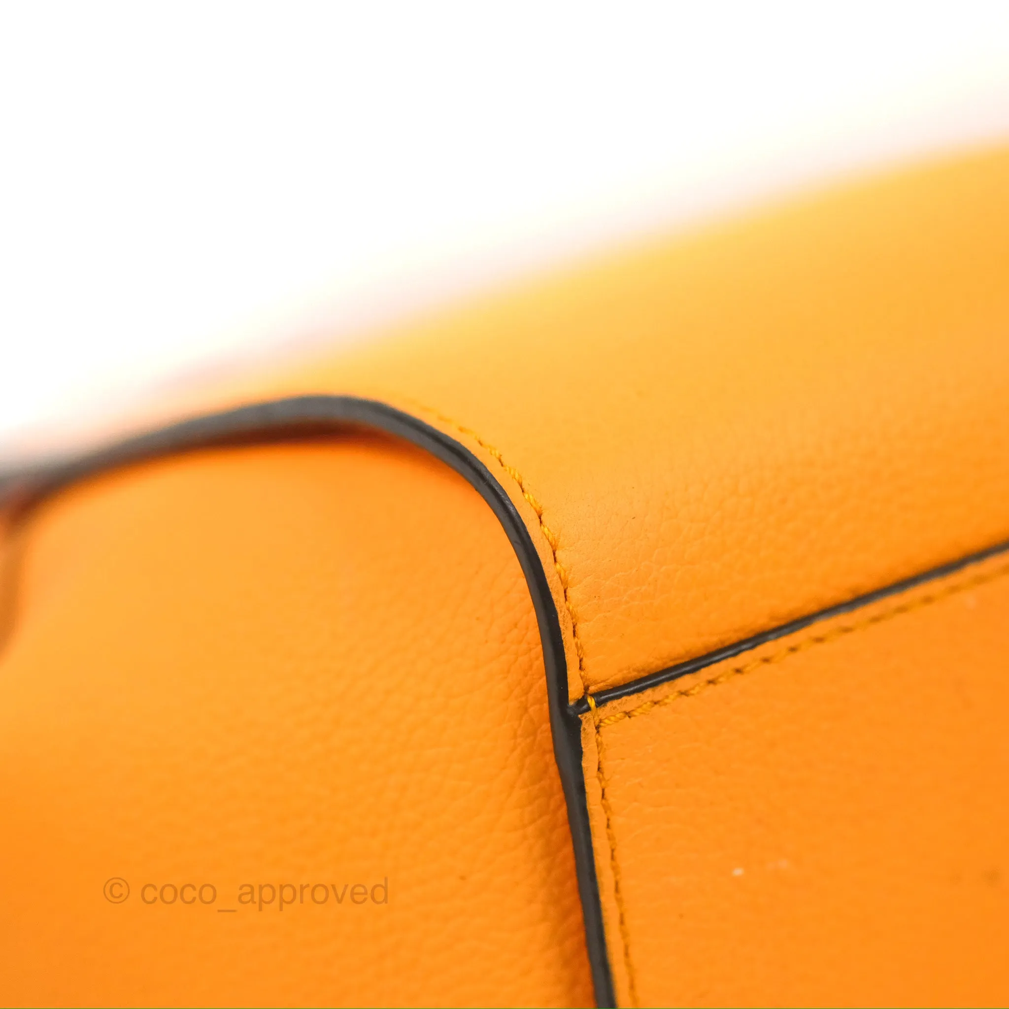 Loewe Mini Hammock Drawstring Orange Calfskin