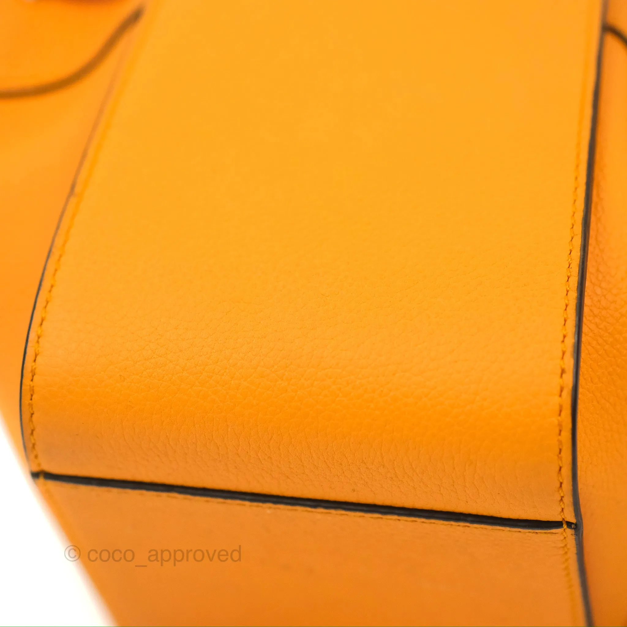 Loewe Mini Hammock Drawstring Orange Calfskin