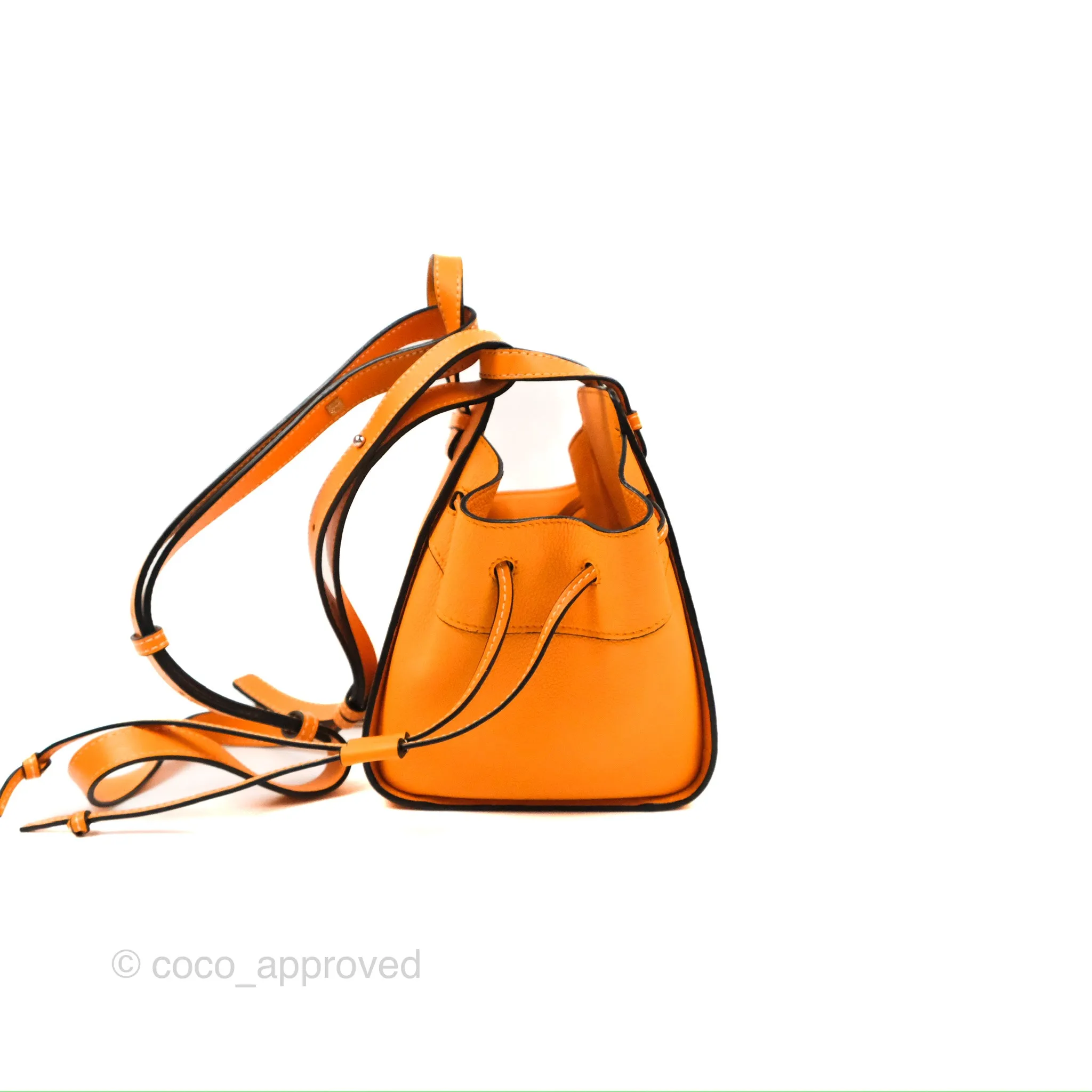 Loewe Mini Hammock Drawstring Orange Calfskin