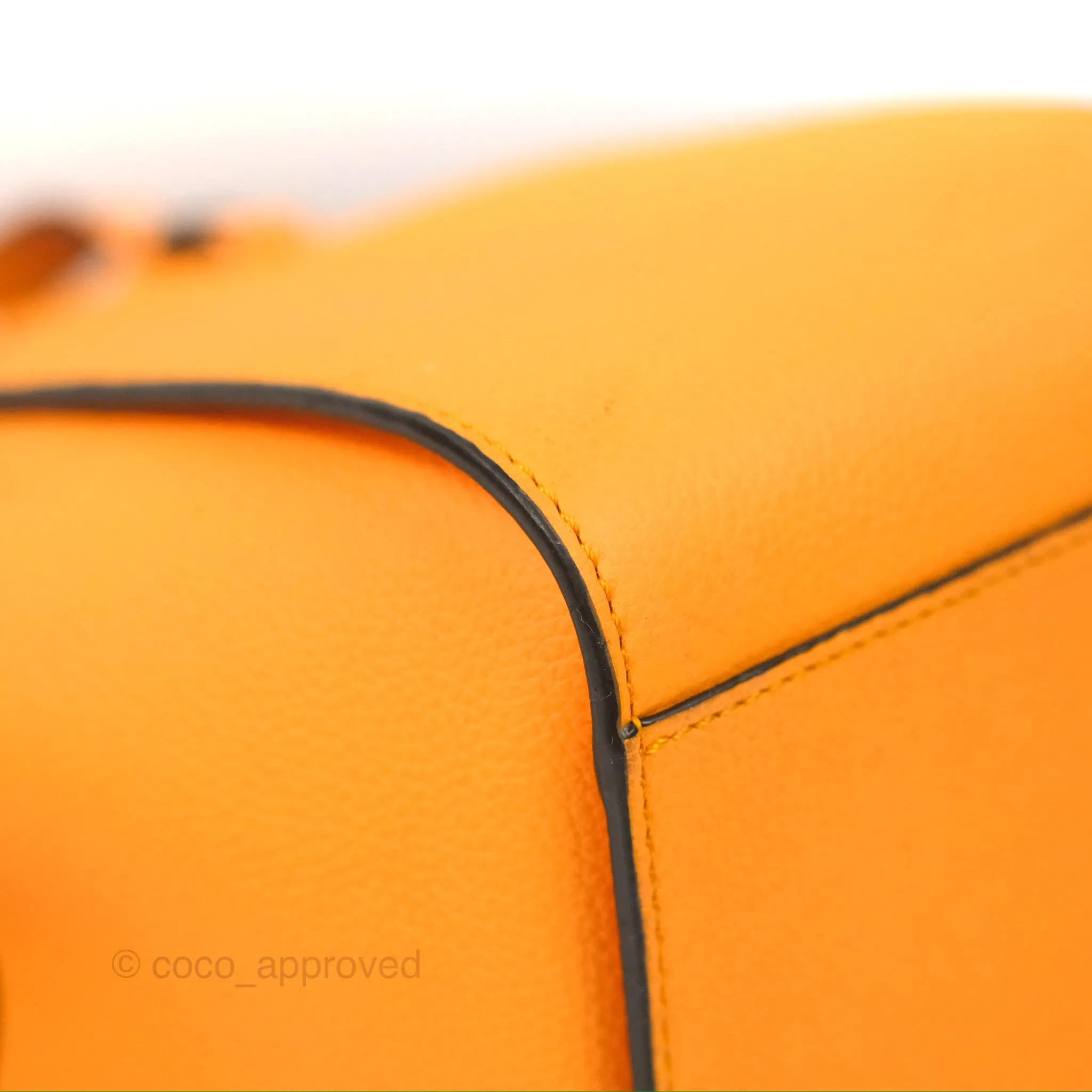 Loewe Mini Hammock Drawstring Orange Calfskin
