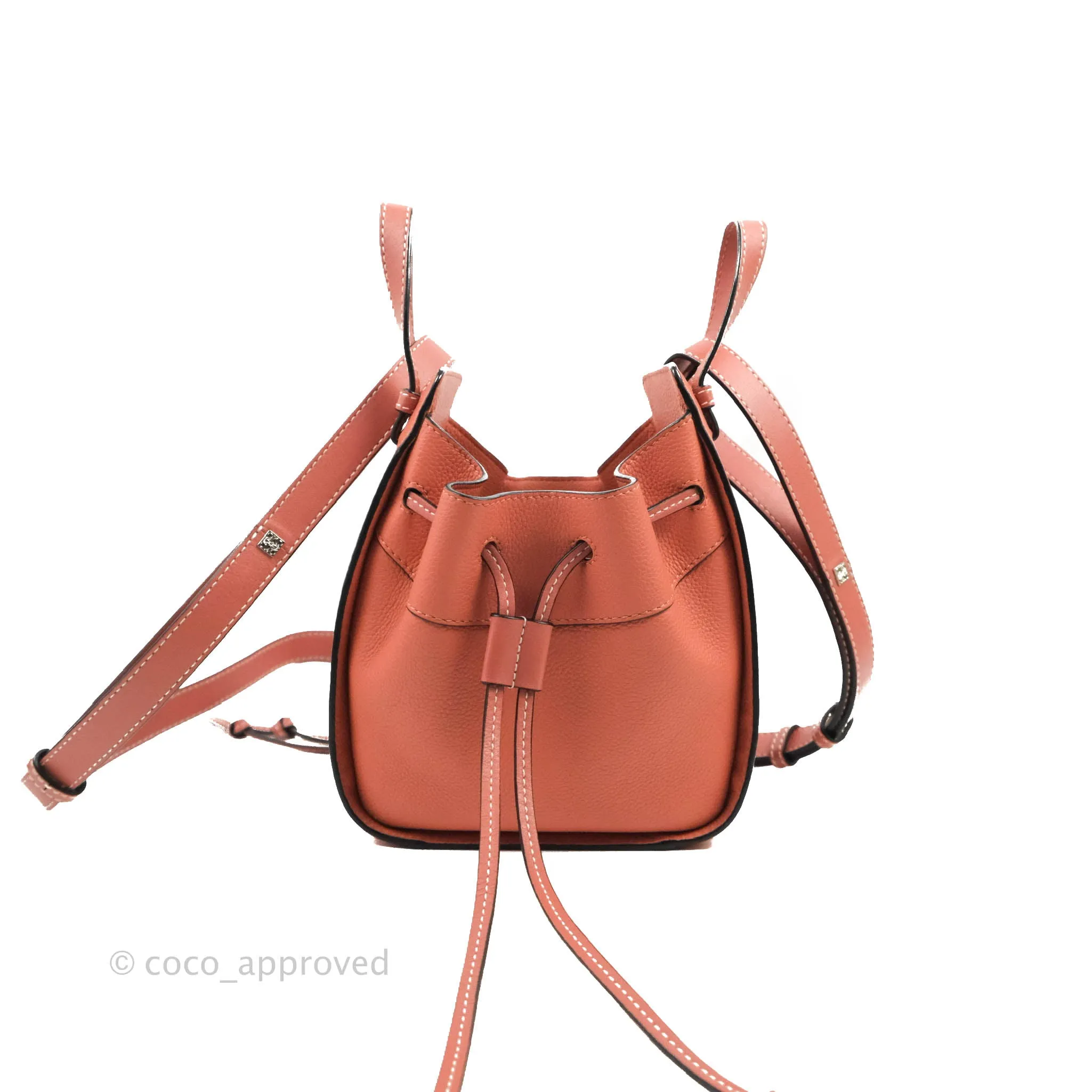 Loewe Mini Hammock Drawstring Pink Tulip Calfskin