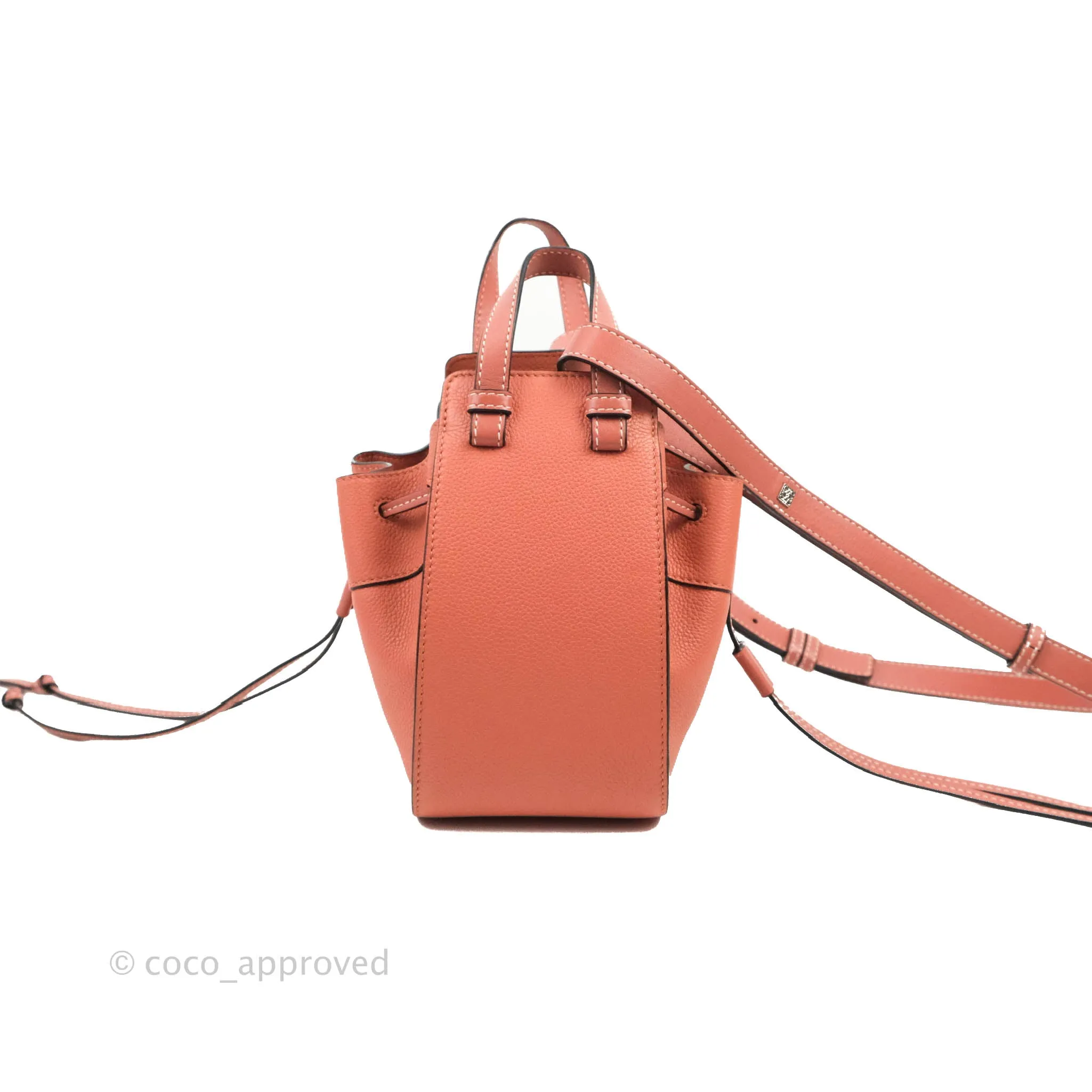 Loewe Mini Hammock Drawstring Pink Tulip Calfskin