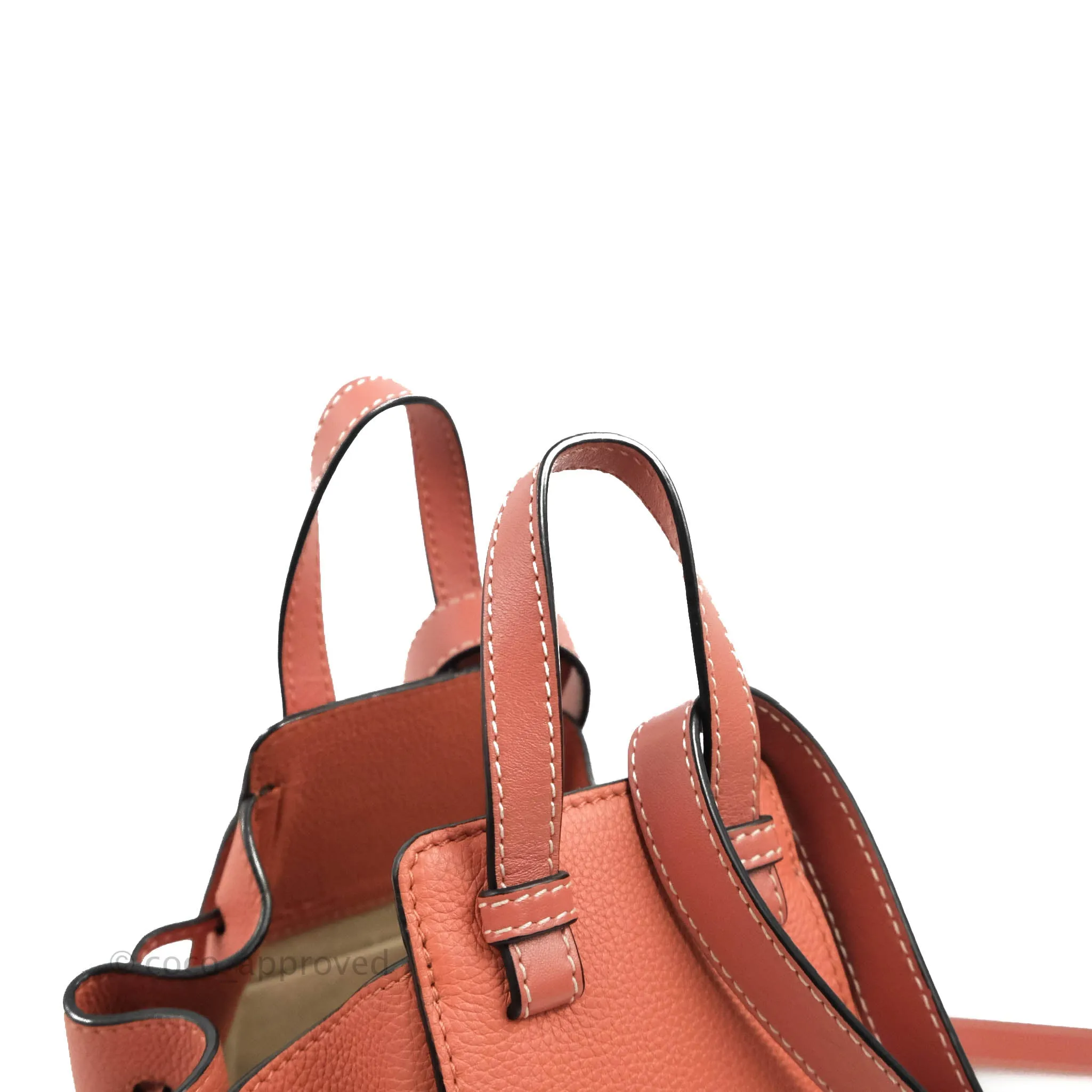 Loewe Mini Hammock Drawstring Pink Tulip Calfskin